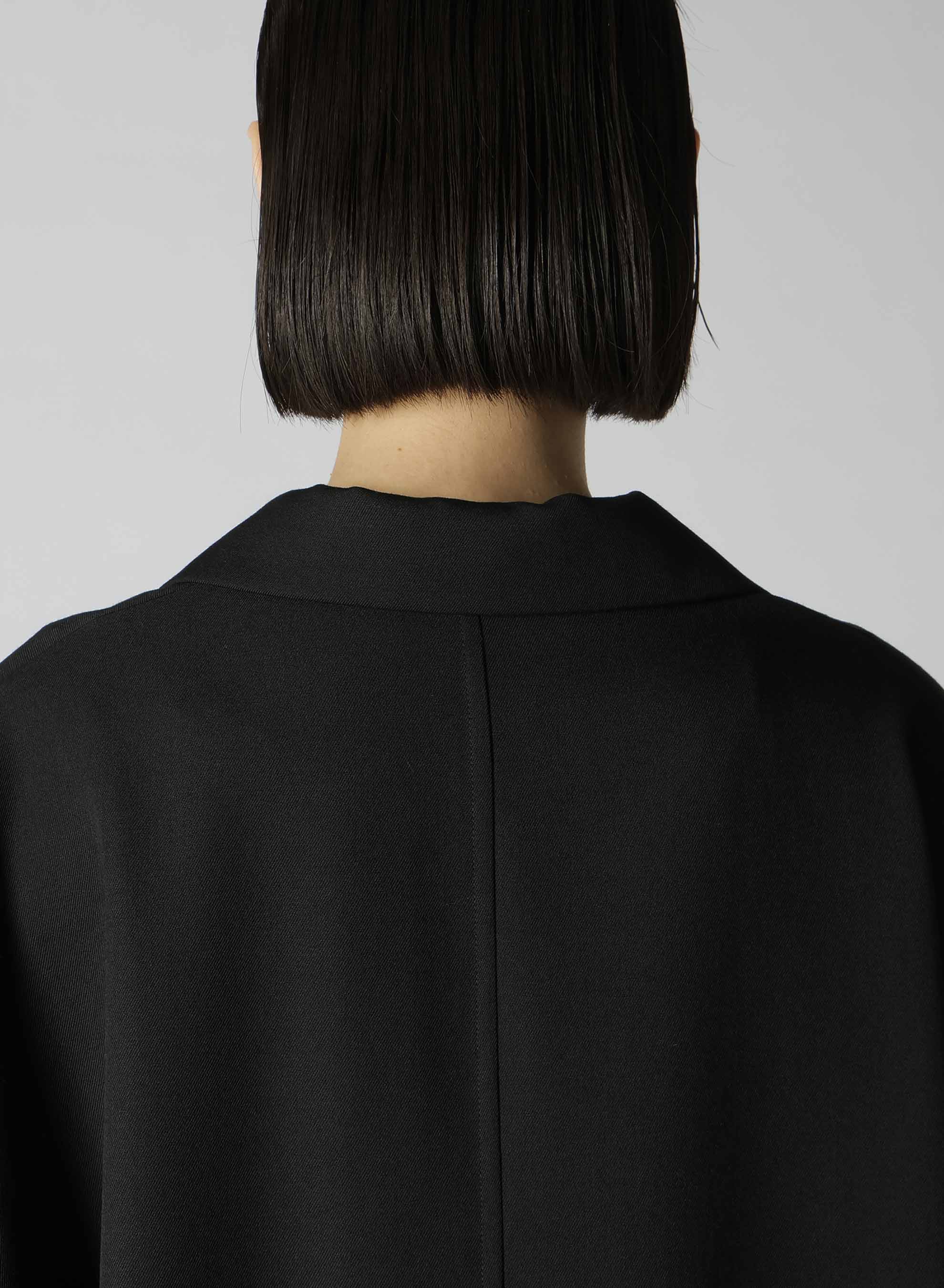 2/60 Wool Gabardine Open Collar Dolman Sleeve Dress for Women | Elegant Office & Party Wear | Comfortable & Stylish Outfit