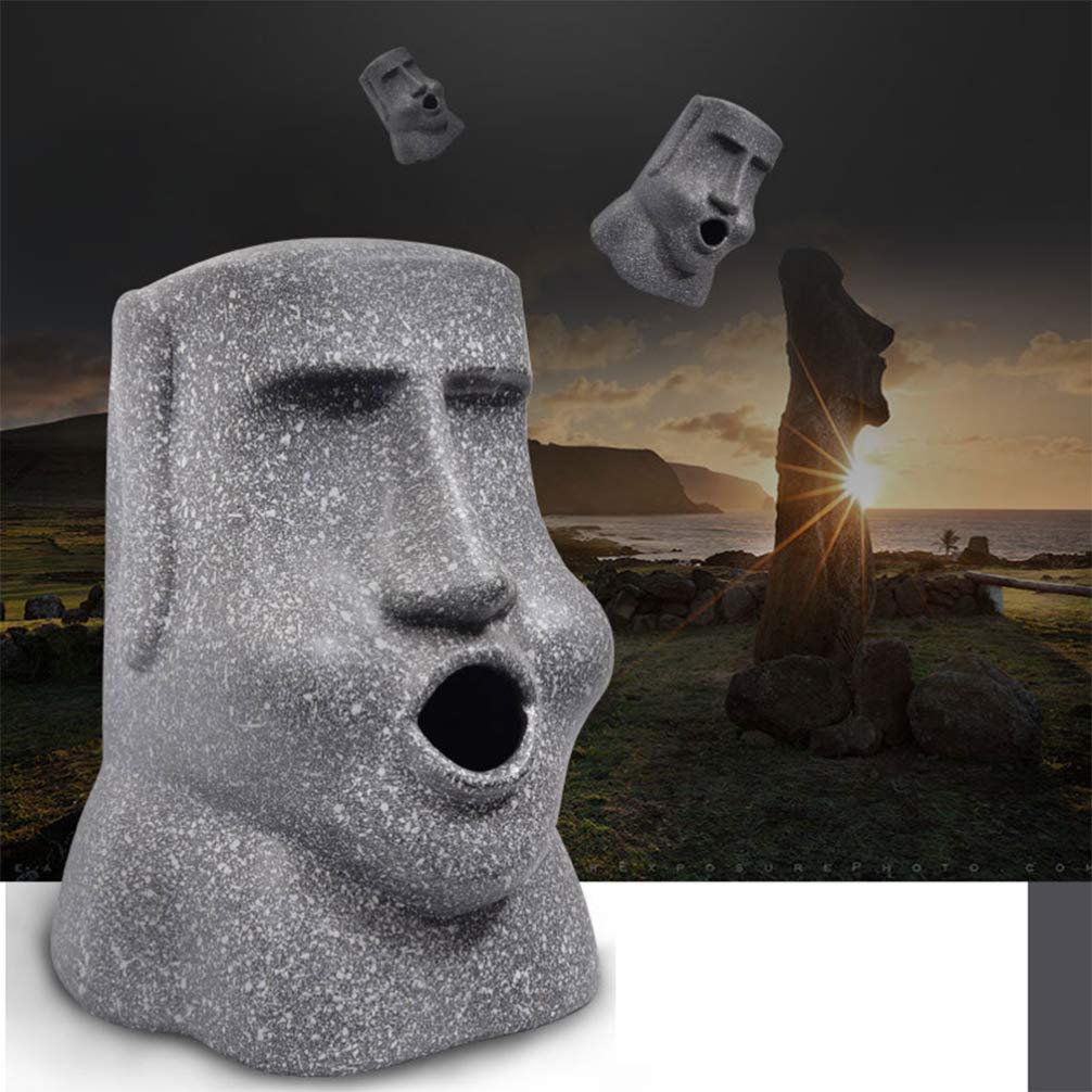 ABOOFAN Office Desk Organizer Set - 1pc Desktop Storage Box with Easter Island Statue Design for Paper Towels & Supplies | Perfect for Home Office, Workspace & Study Desk Organization