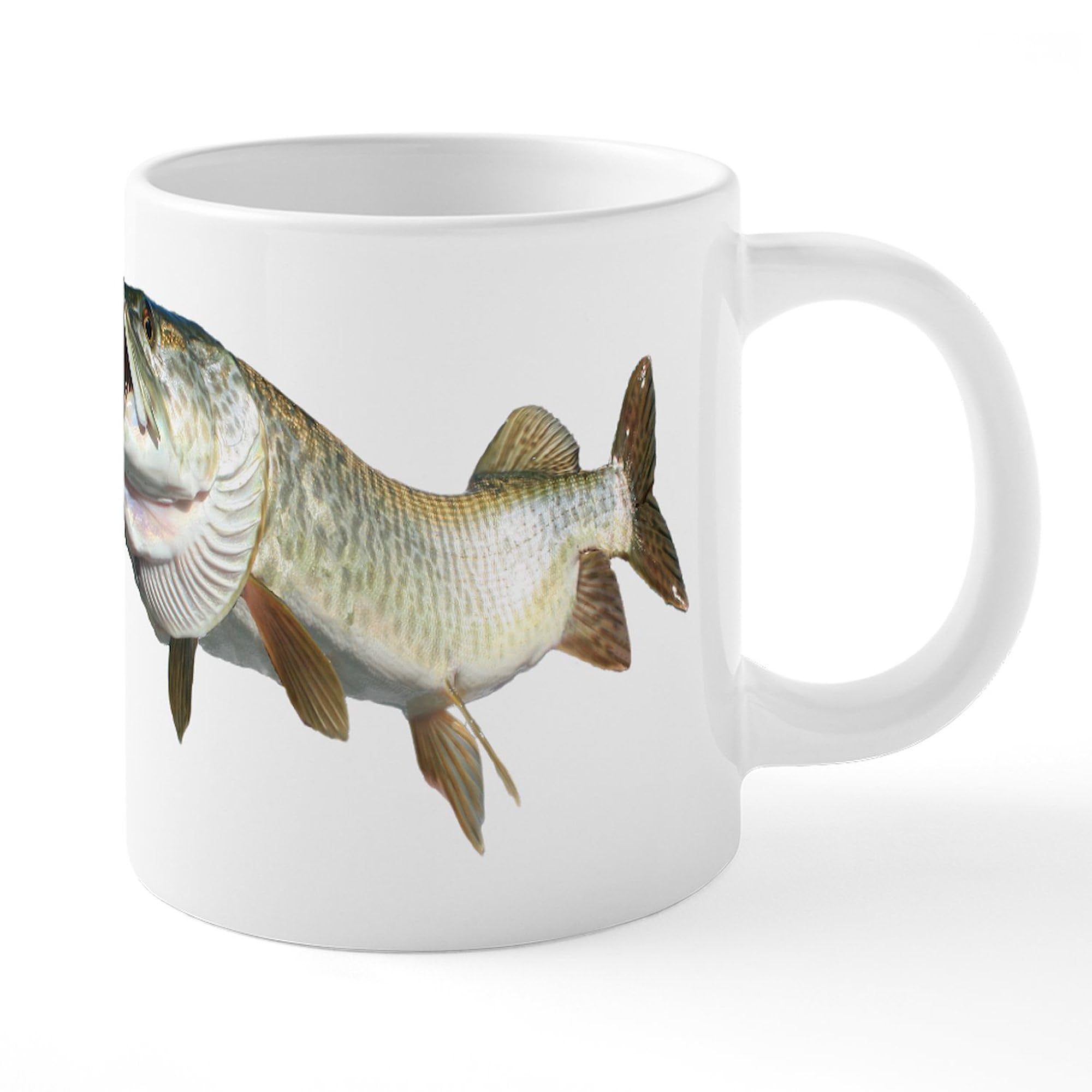 Toothy Musky 20 oz Ceramic Coffee Mug - Large Insulated Coffee Cup for Home, Office & Camping - Funny Novelty Gift for Coffee Lovers