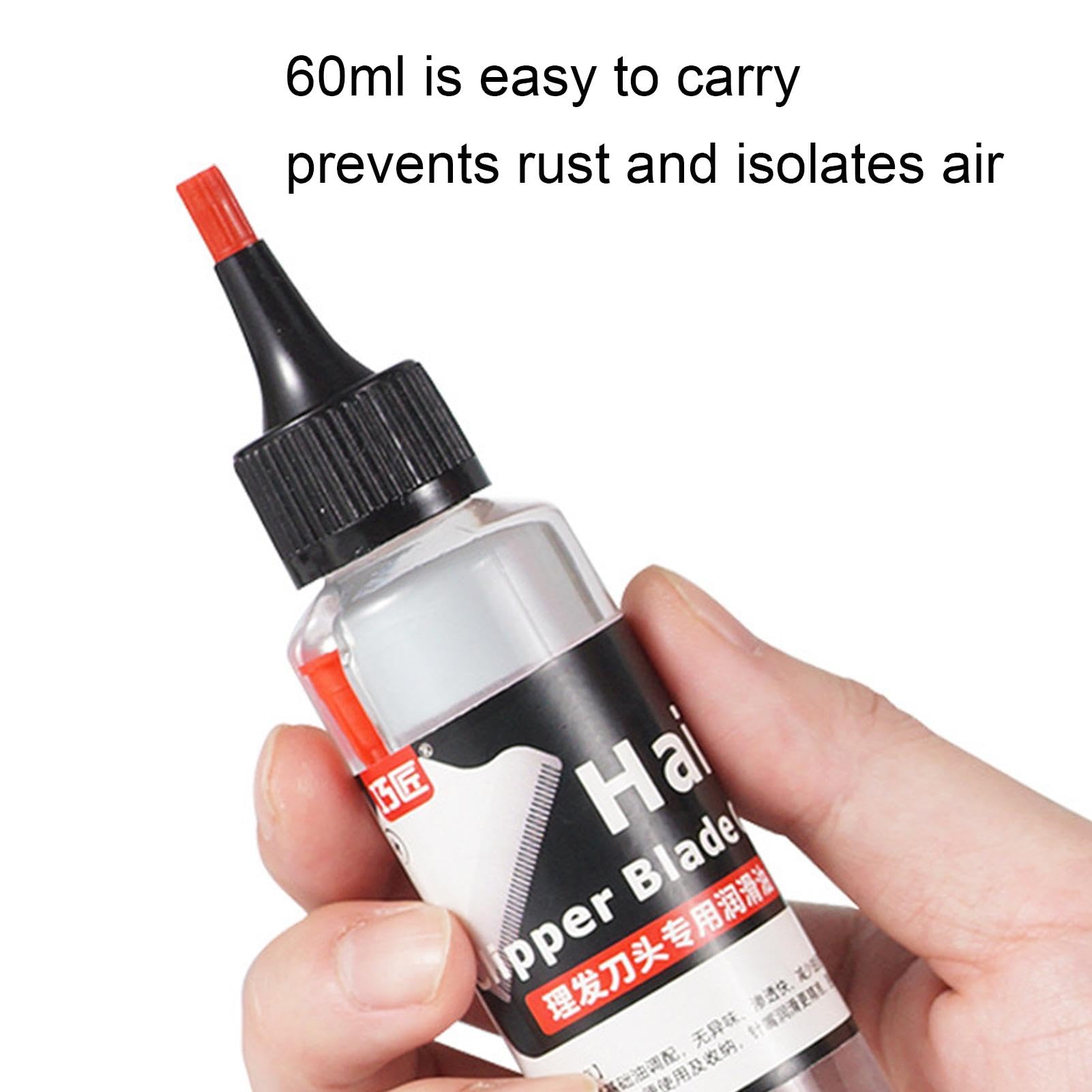 Premium Hair Trimmer Oil - 60ml Clipper Lubricant for Smooth Shaving | Friction-Reducing & Odorless Blade Oil for Hair Clippers & Razors | Perfect for Home Grooming, Barber Shops & Professional Use