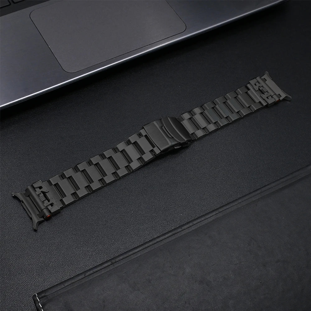 Premium Metal Bracelet for Samsung Galaxy Watch Ultra - Stainless Steel Band with Adjustable Clasp - Perfect for Workouts, Business & Everyday Wear