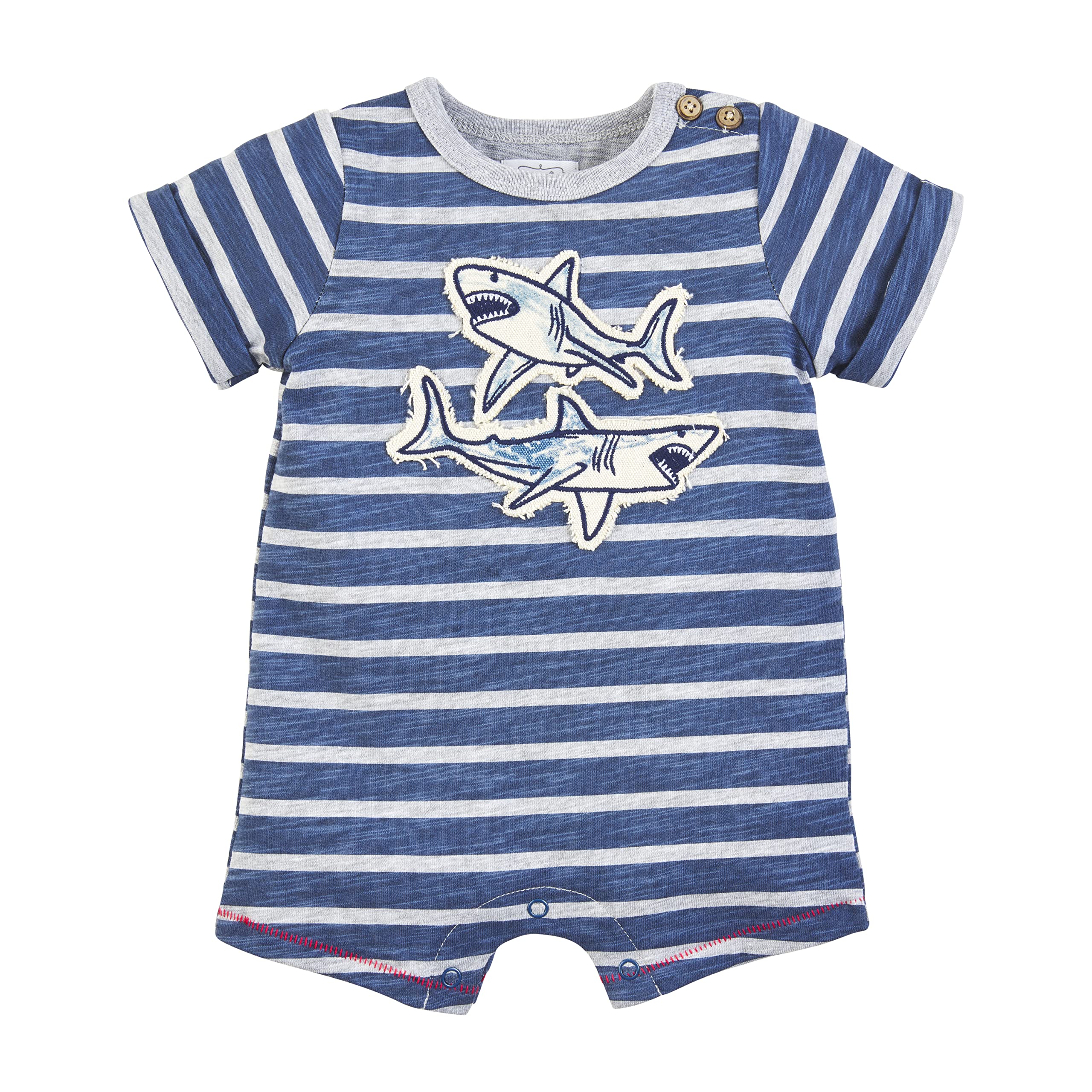 Mud Pie Baby Boys' Shortall Romper - Cute & Comfortable Outfit for Playtime, Daycare & Special Occasions