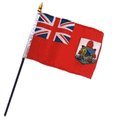 4x6 Inch Bermuda Miniature Desk Flag - Small Stick Flag for Office Decor, Travel Souvenirs & Patriotic Displays | Perfect for Home, Office, Events & Gifts