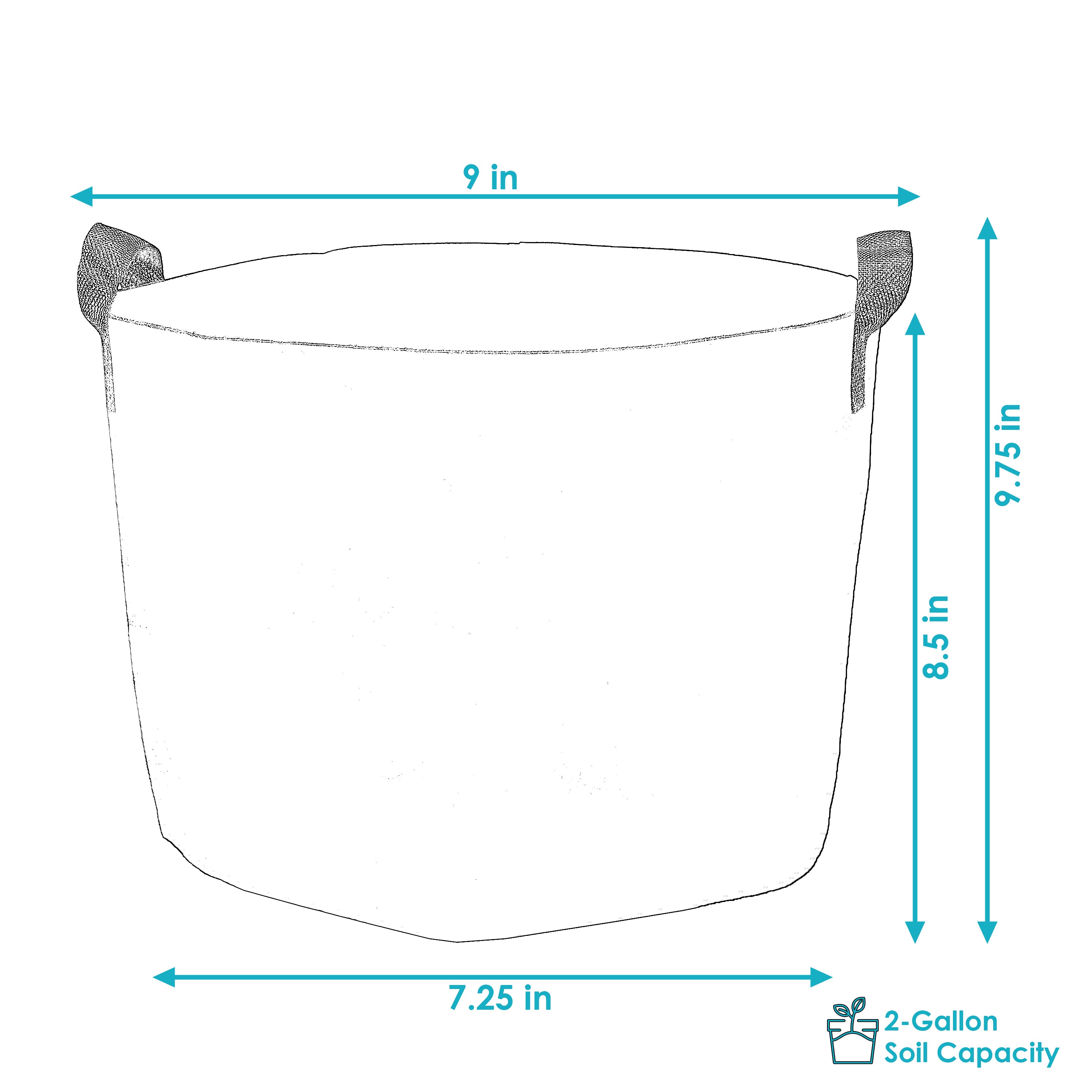Premium Black Garden Grow Bags for Vegetables & Plants - Heavy Duty Fabric Pots with Reinforced Handles - Ideal for Raised Beds, Container Gardening & Urban Farming