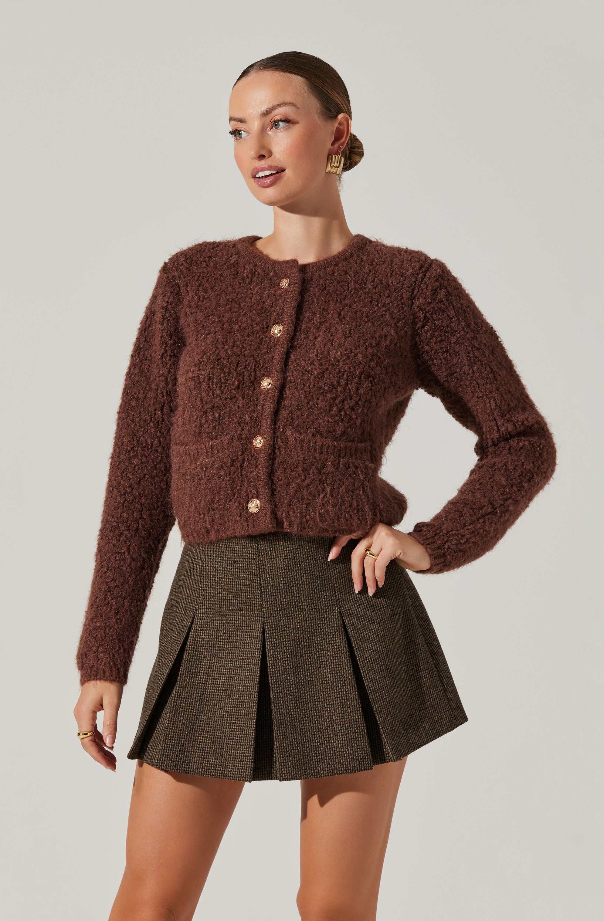 Soft Myrtle Wool Blend Cardigan for Women - Cozy Knit Sweater for Fall & Winter - Perfect for Layering, Office Wear & Casual Outfits