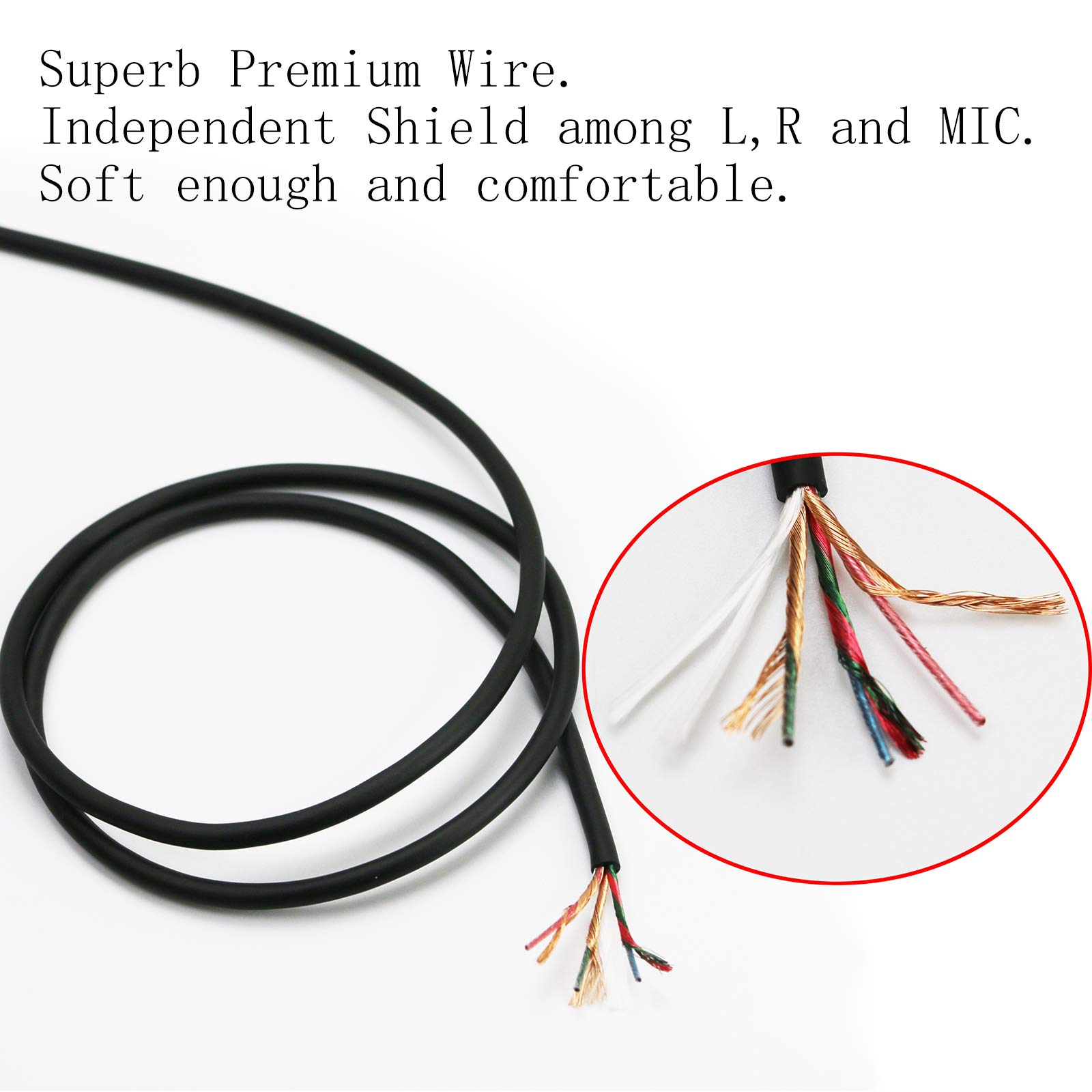 NewFantasia Replacement Audio Cable for SteelSeries Arctis 3/5/7/Pro/Pro Wireless Gaming Headsets - 1.3m (4.3ft) 3.5mm Aux Cable - Perfect for Gaming, Streaming & Home Office Use