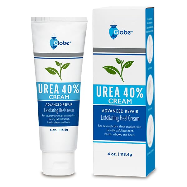 40% Urea Cream for Dry Cracked Feet & Hands – Intensive Moisturizing Treatment for Heels, Elbows & Knees – Callus Remover & Hydrating Foot Cream – Helps Athlete’s Foot & Odor – Perfect for Daily Foot Care & Pedicures (4 oz)