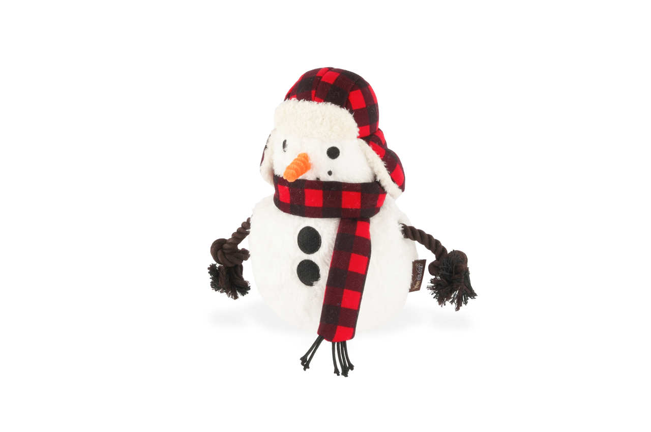 P.L.A.Y. Home for the Holidays Interactive Dog Toy - Snowman Design for Playtime & Training | Perfect for Christmas Gifts & Indoor Pet Entertainment