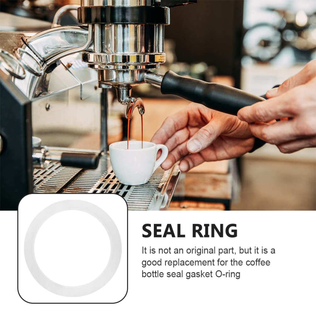 6-Pack Silicone Coffee Pot Seal Rings - Replacement Gaskets for Moka Pot, Espresso Maker & Coffee Machine Accessories - Durable & Heat-Resistant for Perfect Brewing at Home or Office