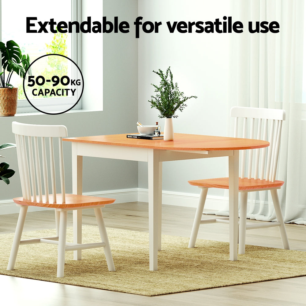 1.1M Artiss Extendable Dining Table - Expandable to 6-8 Seats for Family Gatherings & Dinner Parties
