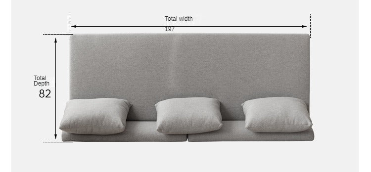 Solid Oak & Beech Wood Sofa Bed - Convertible Sleeper Sofa for Small Spaces, Guest Room & Living Room Furniture - Durable & Stylish Modern Design