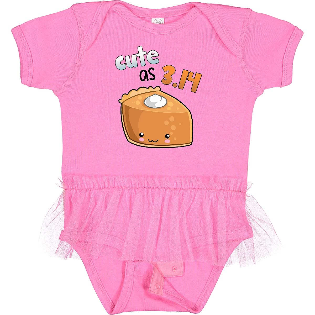 Inktastic Cute As 3.14 Pi Day Pumpkin Pie Pun Infant Tutu Bodysuit - Funny Math Baby Onesie for Pi Day Celebrations, Halloween & Holiday Photos