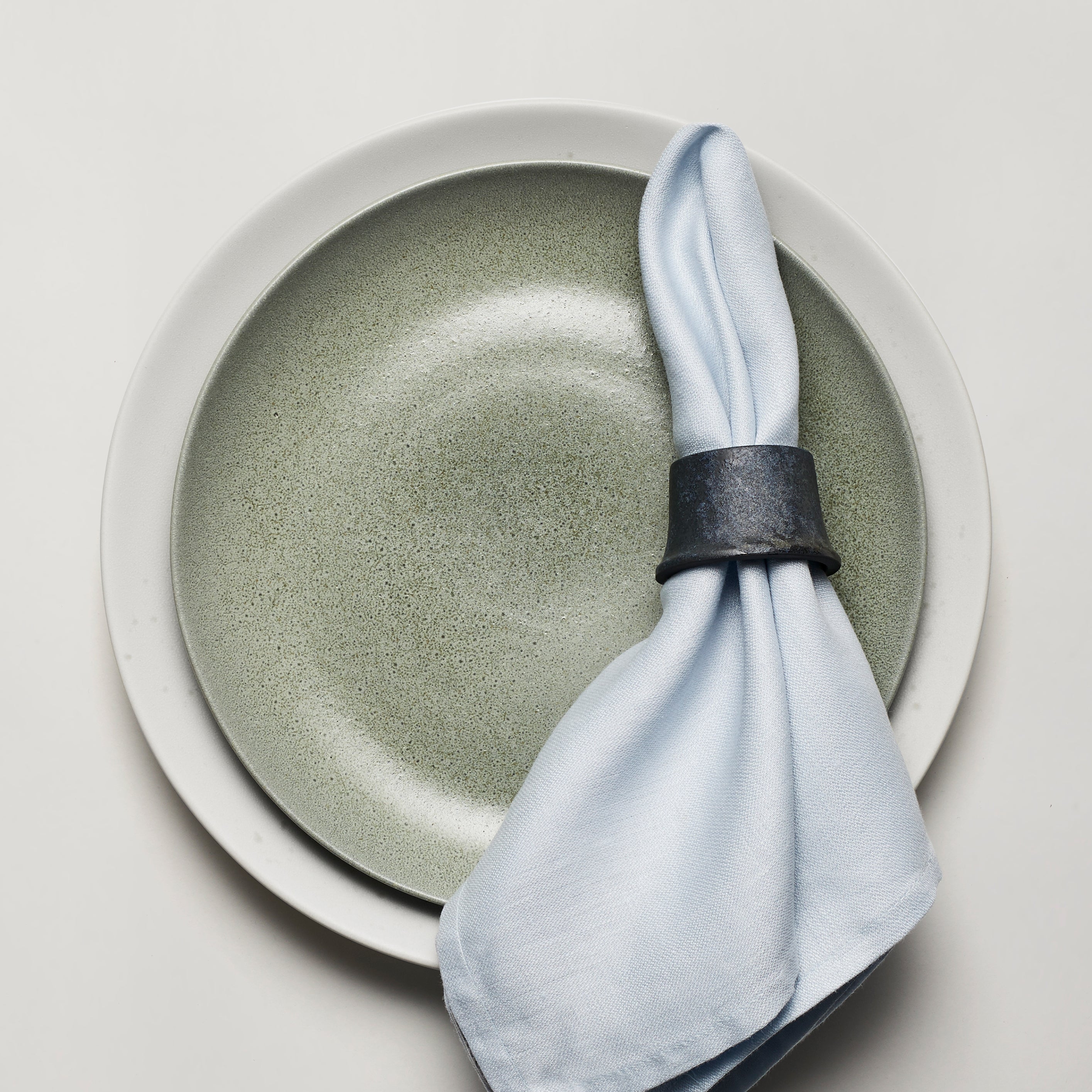 Terra Dinnerware Set - 16-Piece Seafoam Green Ceramic Plates & Bowls for Everyday Dining, Dishwasher Safe Dinnerware for Family Meals & Entertaining
