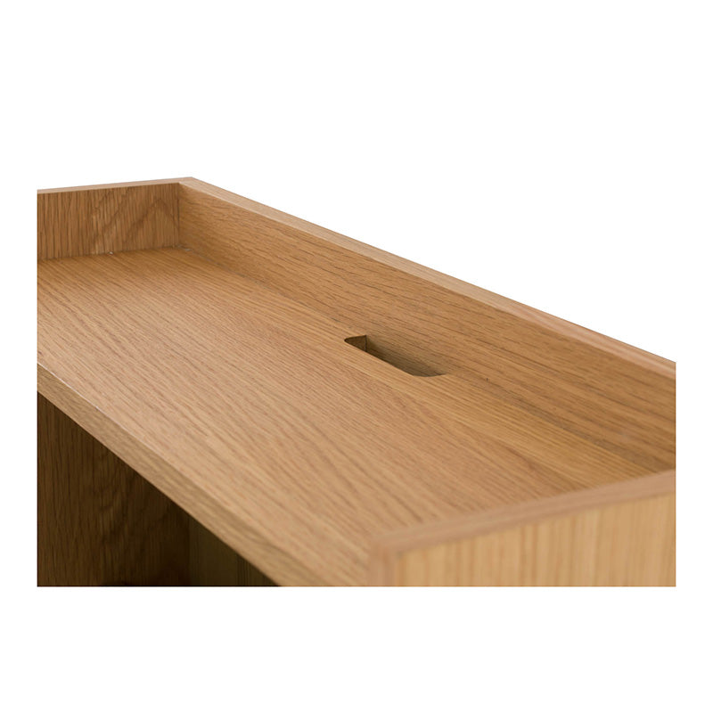 BARTON 71cm Study Desk in Natural & White - Perfect for Home Office, Dorm Room, and Small Spaces