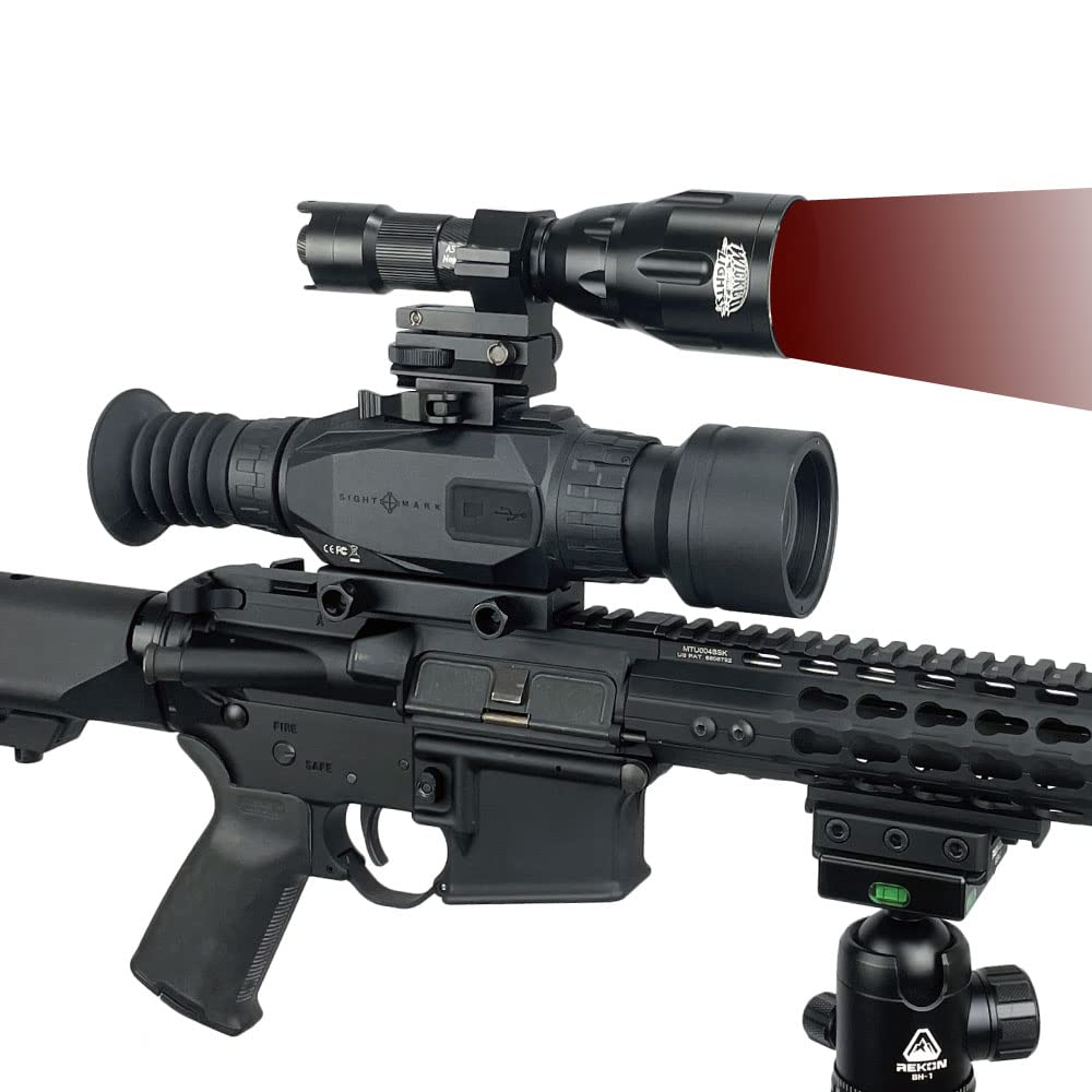 Wicked Lights A55iC Infrared Night Hunting Light Kit - Compatible with Night Vision Devices for Coyote, Fox, Bobcat, Hogs & Predators | Perfect for Night Hunting, Wildlife Observation & Security Surveillance