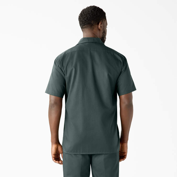 Dickies Men's Short Sleeve Work Shirt - Durable Cotton Workwear for Construction, Landscaping & Outdoor Jobs - Comfortable Professional Uniform Shirt for Mechanics, Carpenters & Handymen