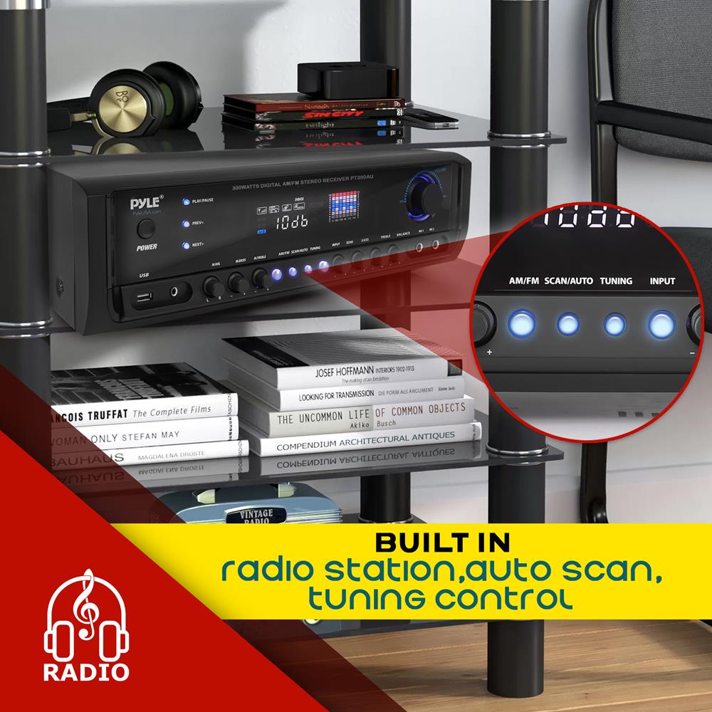 Best Home Theater Stereo Receiver System - 5.1 Channel Surround Sound Audio System for Movies & Music | Perfect for Living Room, Basement & Home Theater Setup