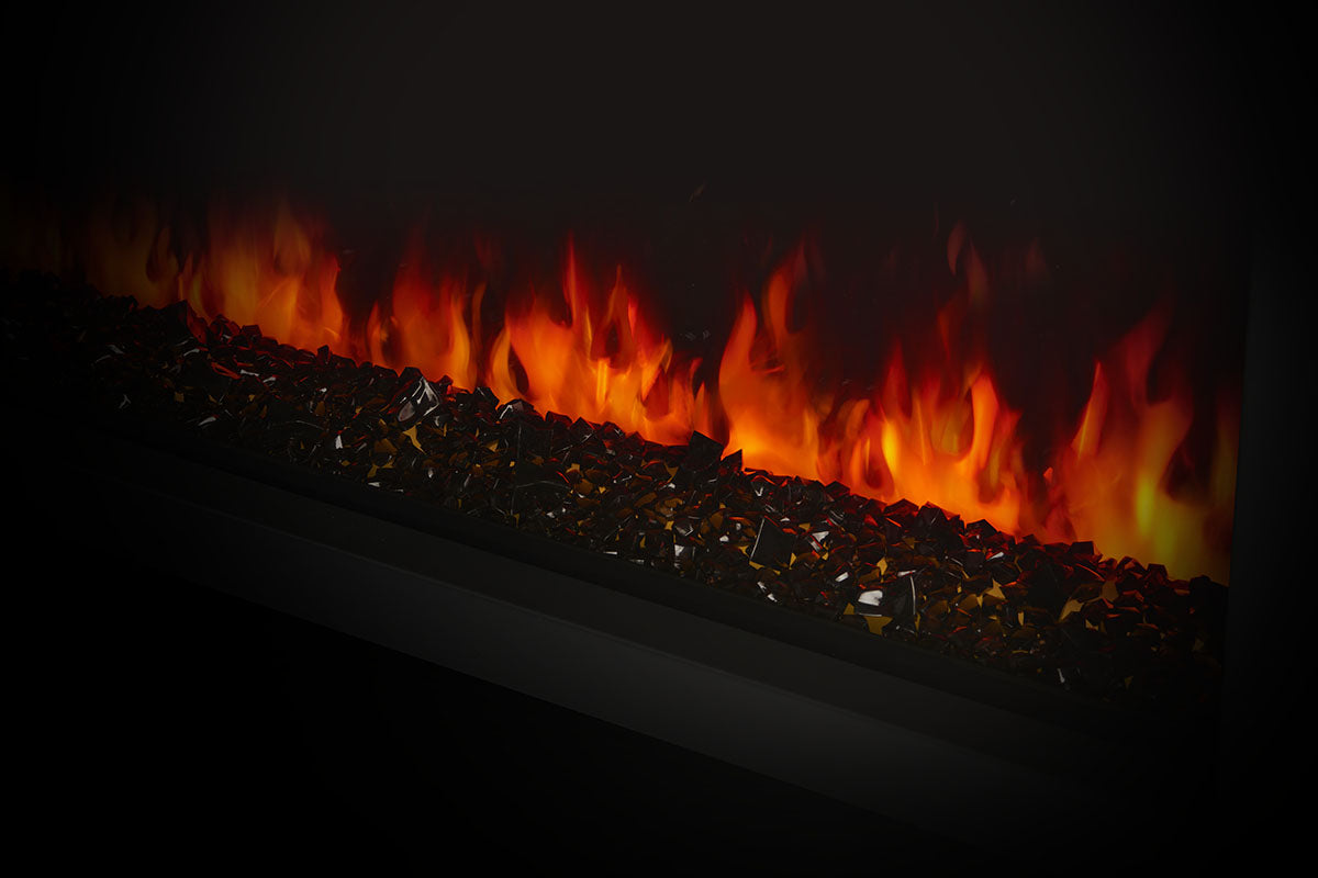 Napoleon Astound 96 Smart Built-In Linear Electric Fireplace - Modern Home Heating Solution for Living Rooms & Bedrooms