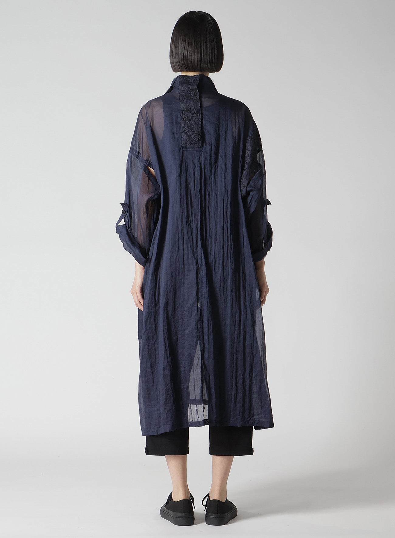 Elegant Cotton Organza Lawn Side Gather Detail Coat for Women | Lightweight Summer Jacket | Perfect for Weddings, Parties & Office Wear