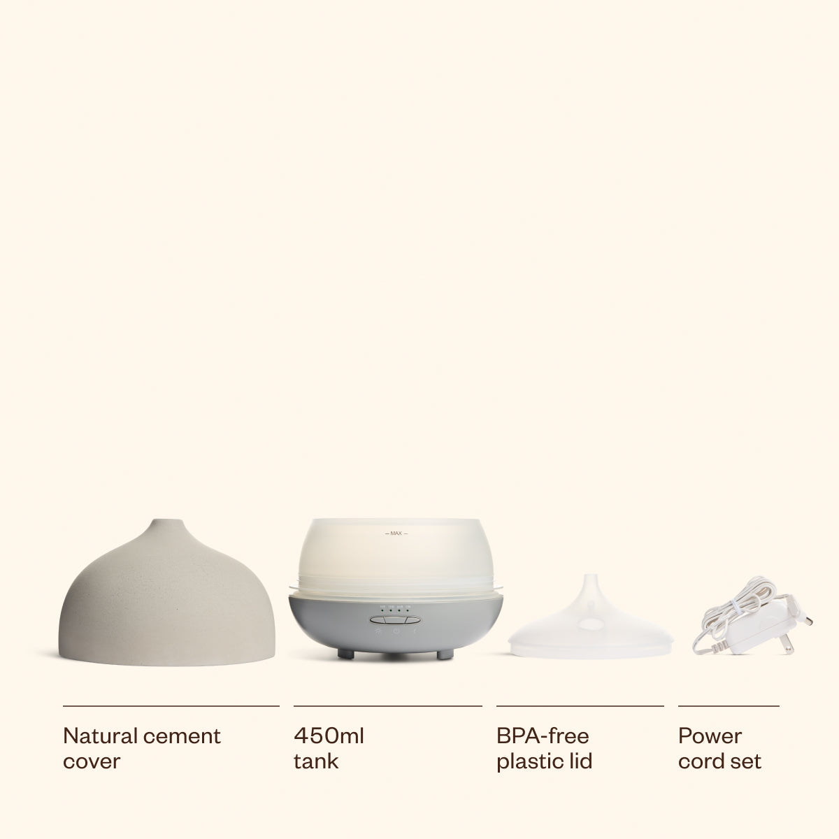 Aroma Om® Deluxe Essential Oil Diffuser - Premium Ultrasonic Aromatherapy Humidifier for Home, Office, Yoga & Meditation - Relaxing Gift Set with Natural Scents