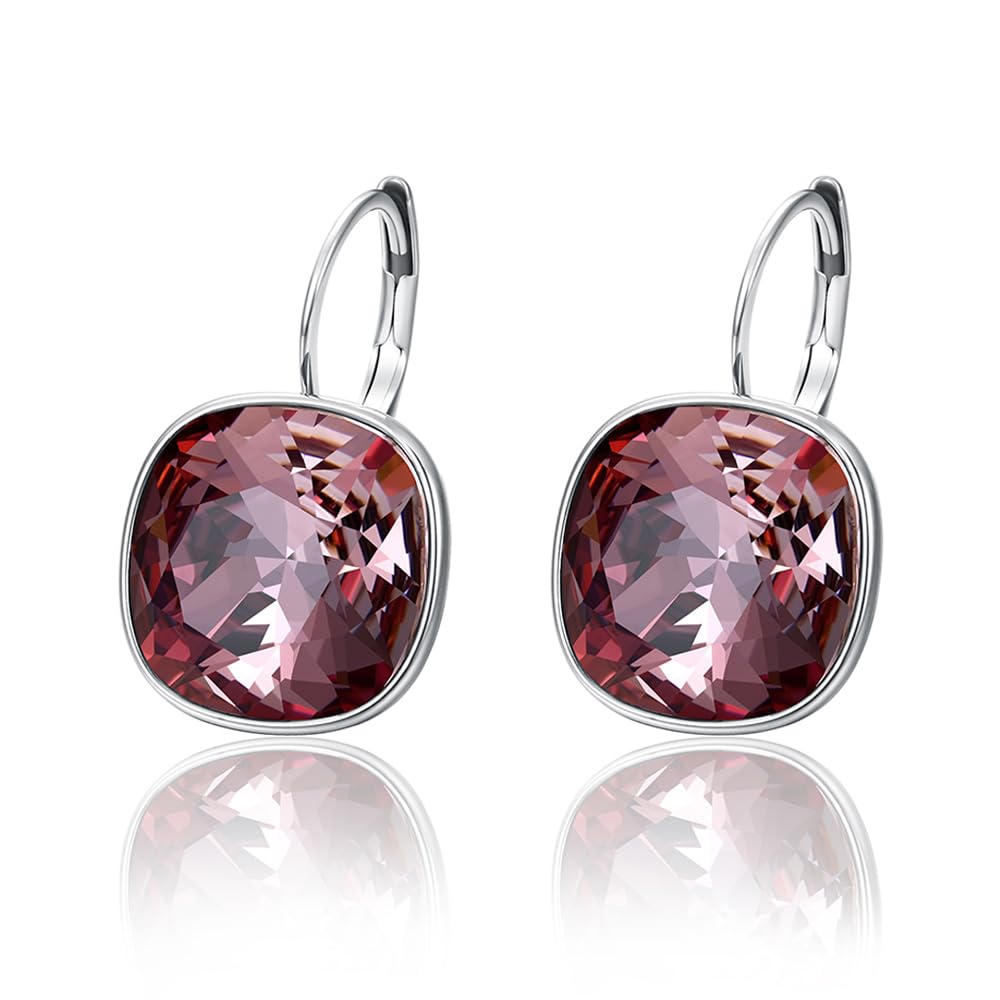 Xuping Fashion Women's Crystal Hoop Earrings - Elegant Dangle Drop Earrings for Party, Wedding & Everyday Wear