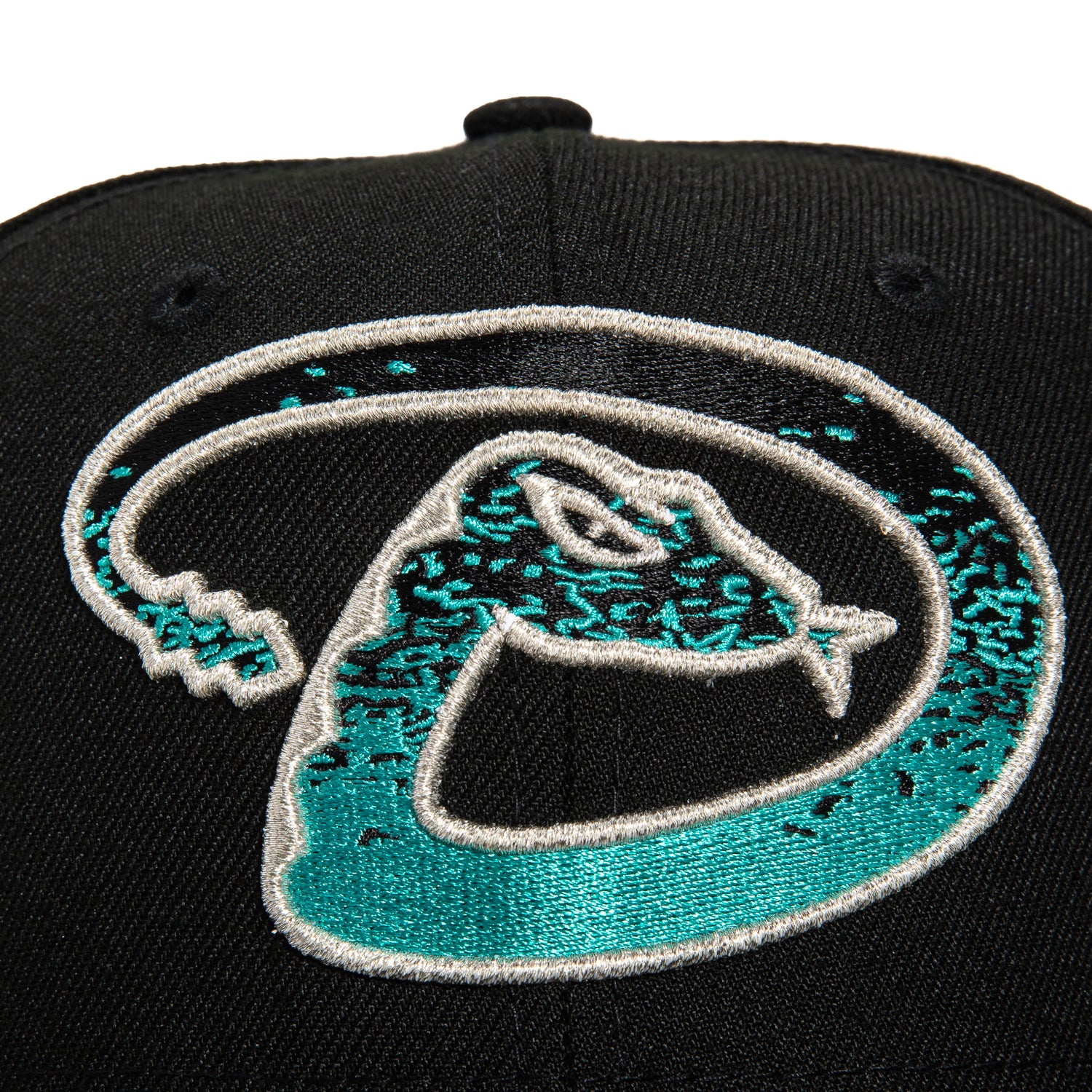 New Era 59Fifty Aqua Arizona Diamondbacks 20th Anniversary Champions Patch Hat - Black & Teal Snapback Baseball Cap for Men | MLB Fan Gear, Sports Events & Casual Wear
