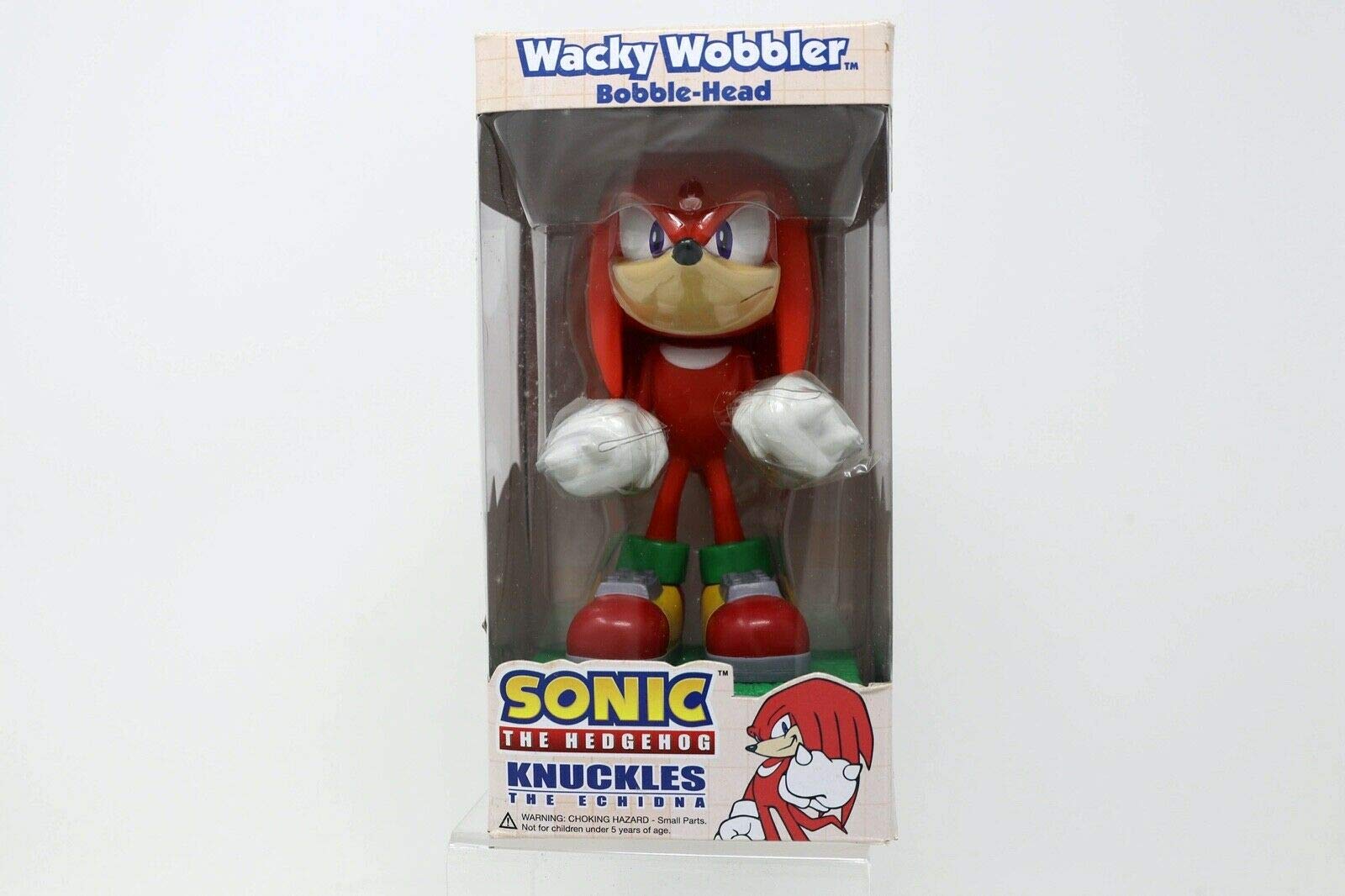 Funko Knuckles Wacky Wobbler Bobble Head - Sonic The Hedgehog Collectible Figure for Gamers & Anime Fans - Perfect for Desk Decor, Gift Giving, and Pop Culture Displays