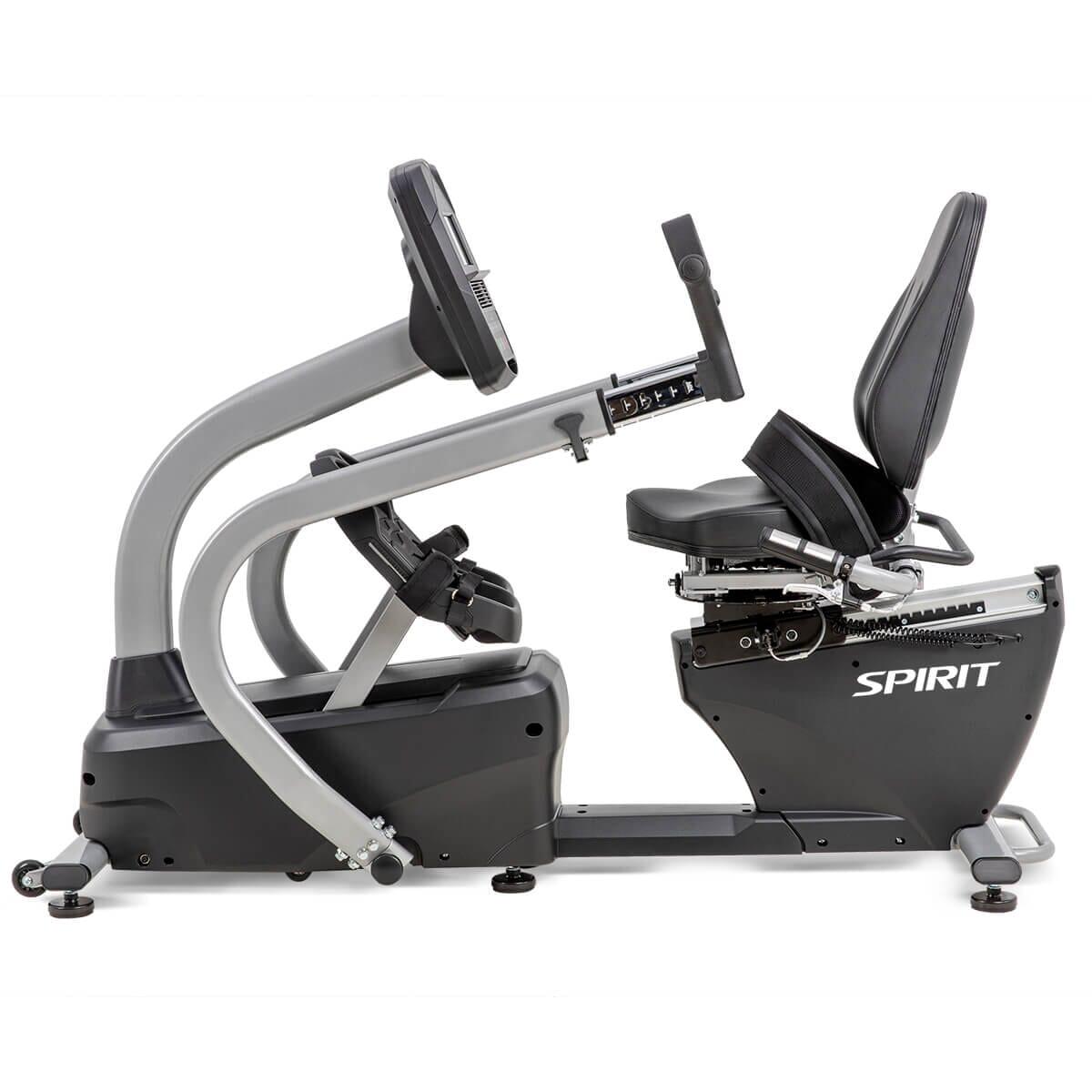 Spirit Fitness MS300 Recumbent Stepper - Low Impact Exercise Bike for Home Workout, Seniors & Physical Therapy | Compact Cardio Machine for Small Spaces & Rehab