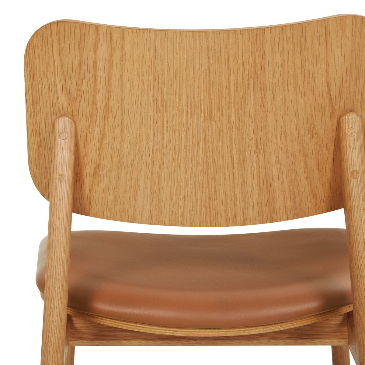 Premium Rattan & Leather Dining Chair - Modern Boho Style for Kitchen, Dining Room, or Patio - Comfortable & Durable Seating Solution
