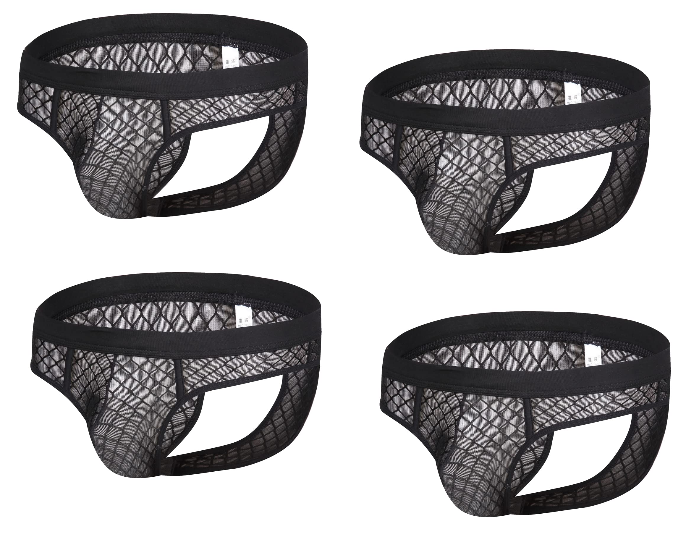 Breathable Men's Mesh Underwear - U Convex Pouch Triangle Pants for Comfort & Support | Perfect for Sports, Gym & Everyday Wear