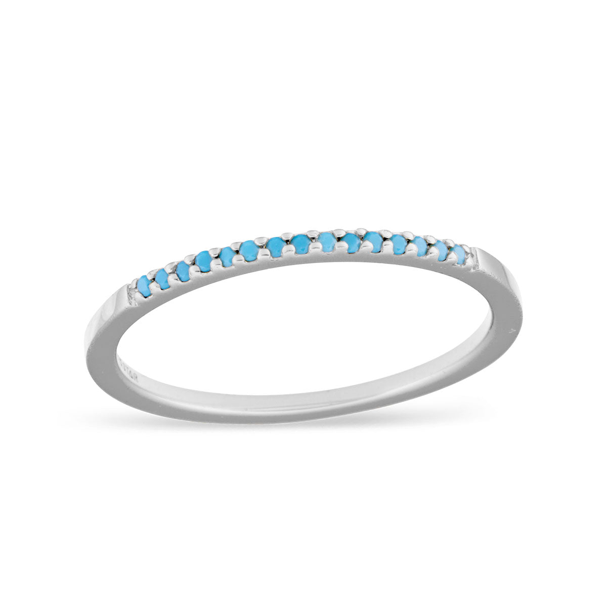 Sparkling Turquoise Ring for Women - Elegant Handmade Sterling Silver Jewelry - Perfect for Weddings, Parties & Everyday Wear