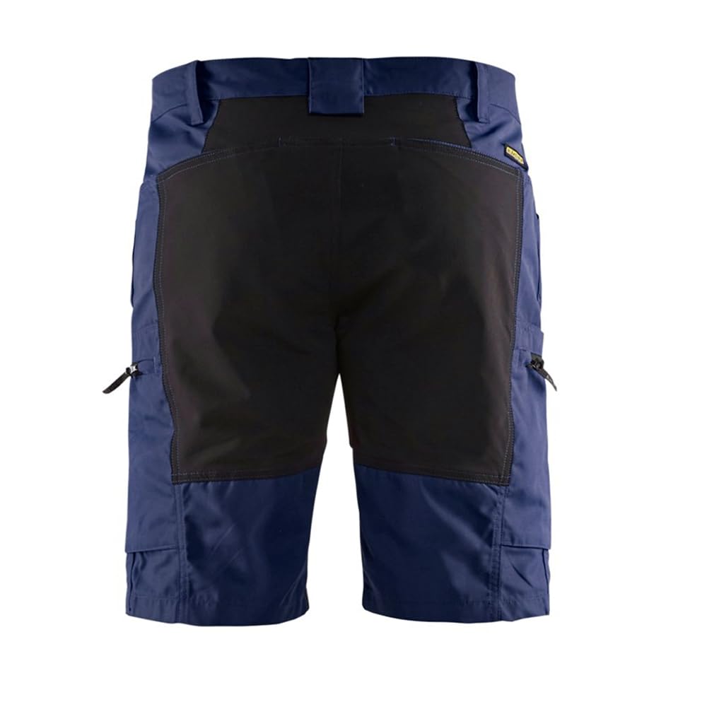 Blaklader 144918458999C52 Stretch Work Shorts - Size C52, Navy Blue/Black - Durable & Comfortable for Construction, Carpentry & Outdoor Work