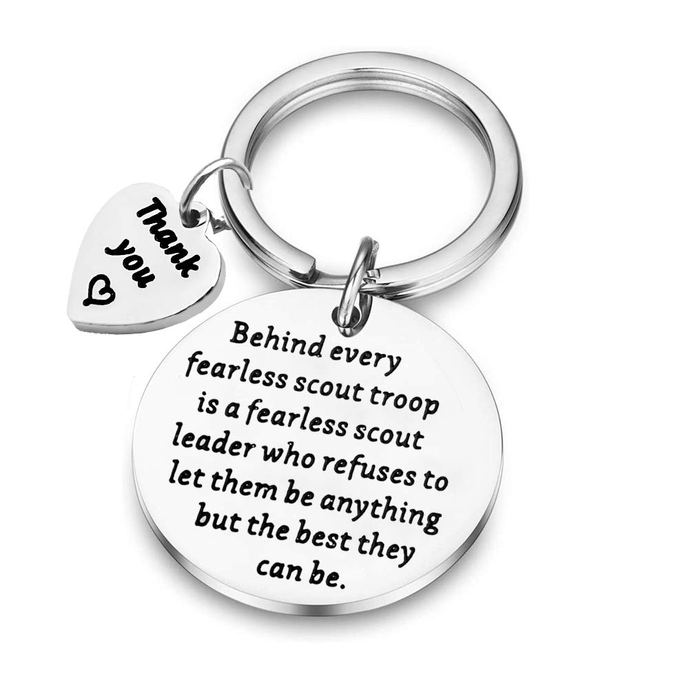 BAUNA Leader Gifts - Premium Troop Leader Keychain for Scout Masters, Thank You Gifts for Teachers & Mentors - Perfect for Appreciation Events, Retirement Gifts & Volunteer Recognition