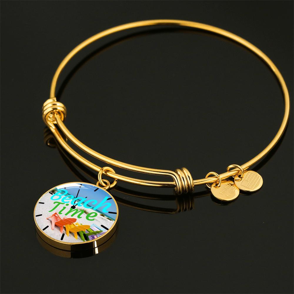 Stylish Beach Time Necklace & Bracelet Set - Perfect for Summer Vacations, Pool Parties, and Seaside Getaways