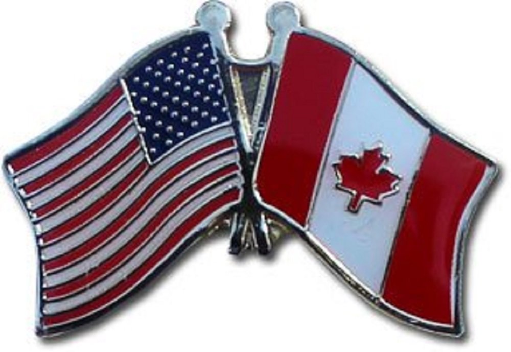 24 Pack USA & Canada Flag Bike Hat Lapel Pins - Patriotic Cycling Accessories for Bikers, Cyclists, and Outdoor Enthusiasts