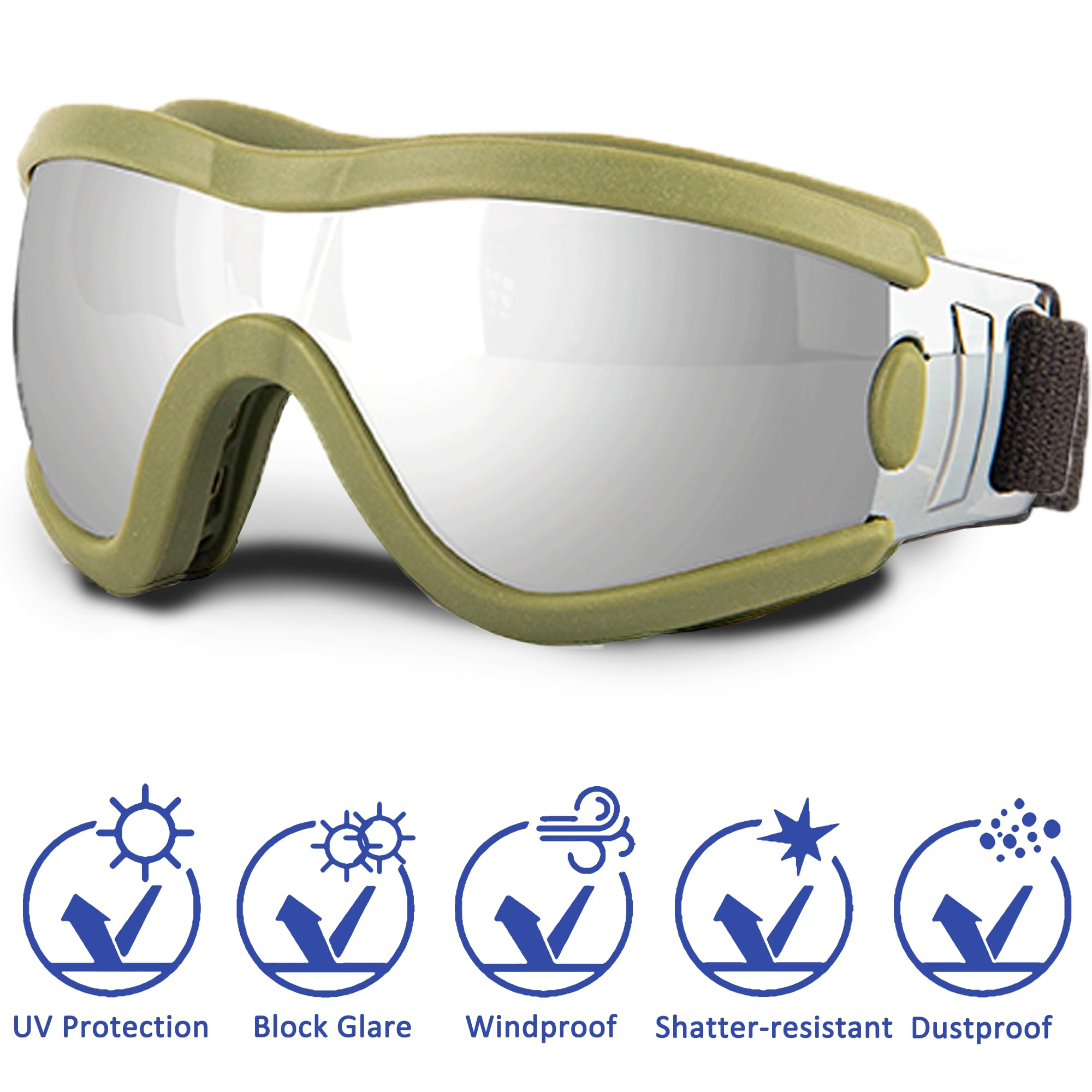 **UV Protection Small Dog Sunglasses with Adjustable Strap - Winproof & Soft Dog Goggles for Puppy Eye Protection - Perfect for Outdoor Adventures, Beach Trips & Sunny Walks**