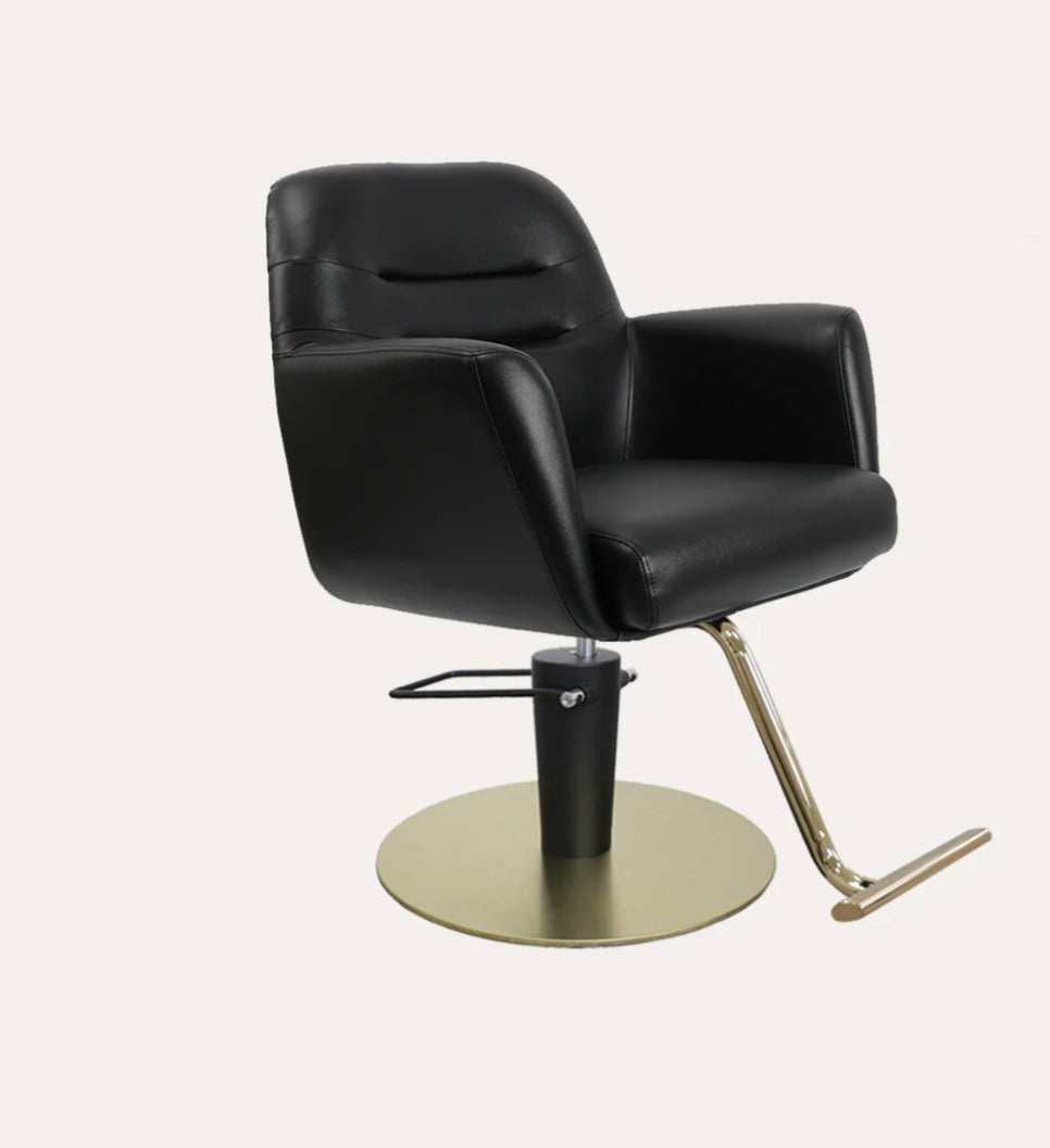 Premium Gemma Salon Chair - Hydraulic Adjustable Styling Chair for Hairdressers & Barbers - Perfect for Salons, Spas & Home Use