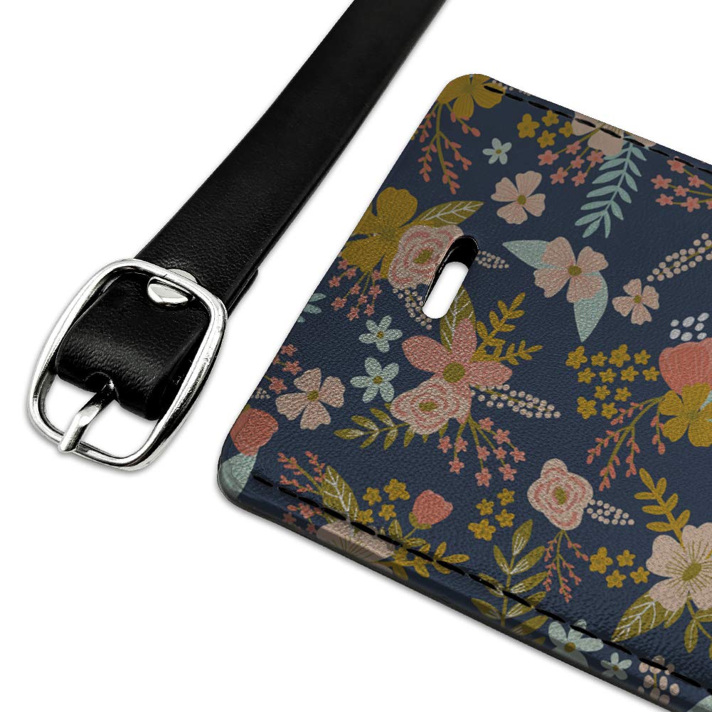 Premium Rectangle Leather Luggage Tag - Personalized ID Card Holder for Suitcases & Carry-On Bags | Perfect for Travel, Business Trips & Vacation Identification