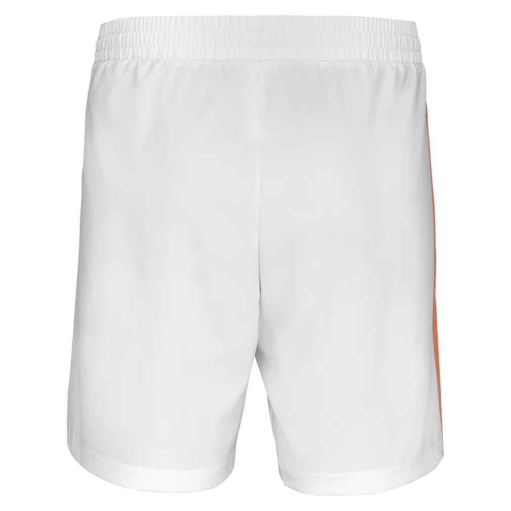 Boys' Tennis Shorts - White & Orange Athletic Shorts for Kids | Comfortable & Breathable for Sports & Outdoor Play
