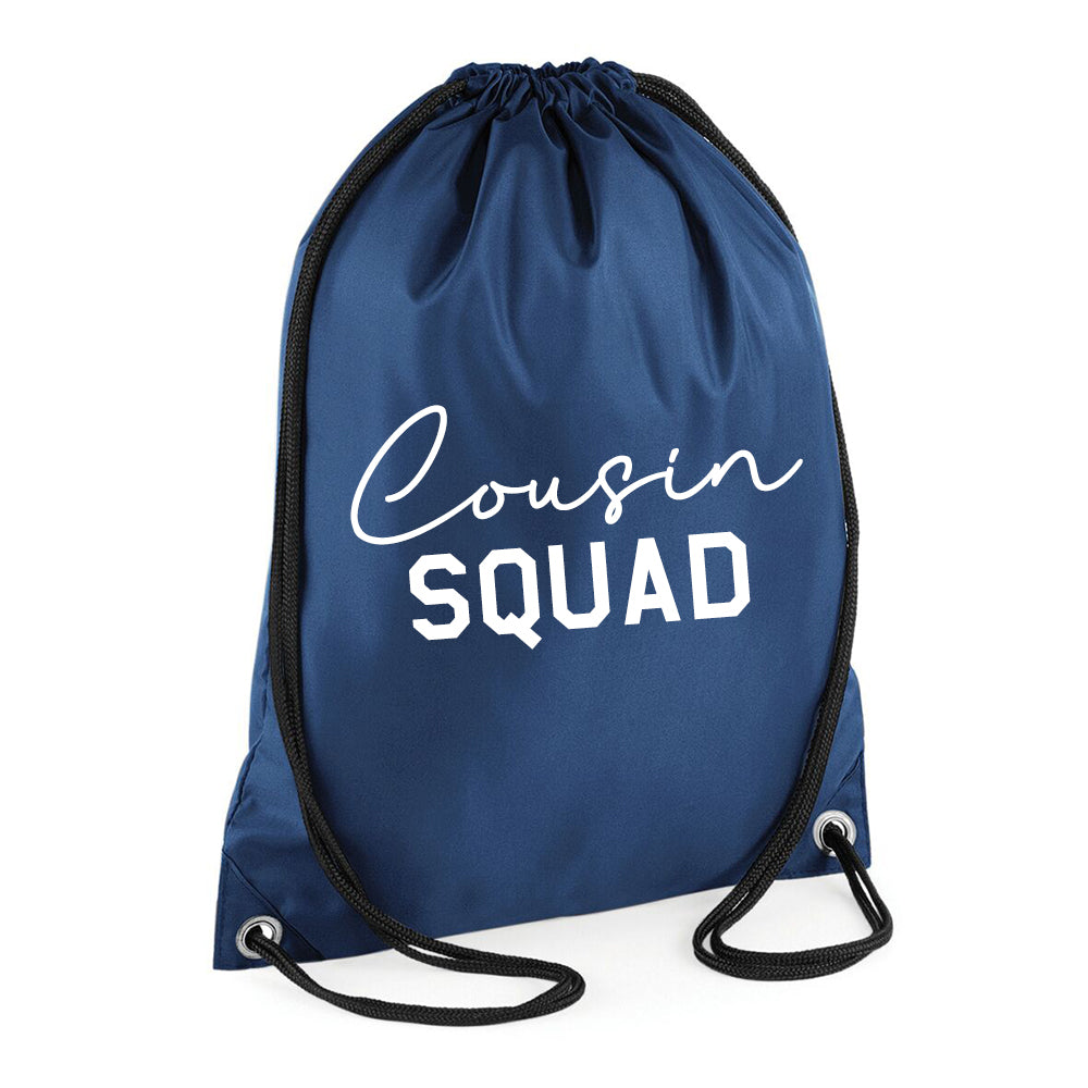 Cousin Squad Gymsack - Durable Drawstring Gym Bag for Sports & School - Perfect for Workouts, Travel & Everyday Use