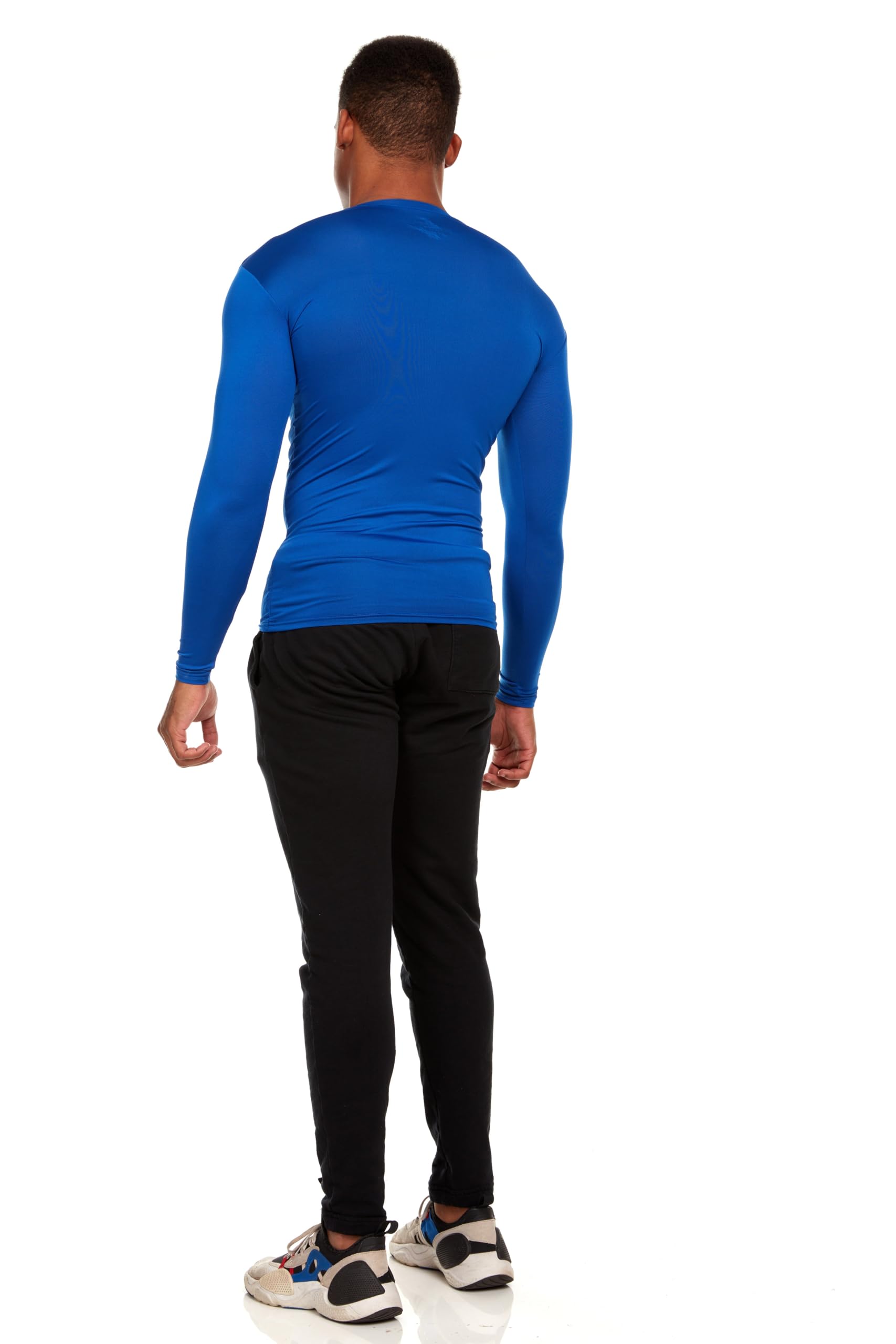 Russell Athletic Men's Long-Sleeve Compression Top - Lightweight Performance Shirt for Running, Workouts & Training - Moisture-Wicking & Breathable Activewear (Great for Gym, Jogging & Outdoor Sports)