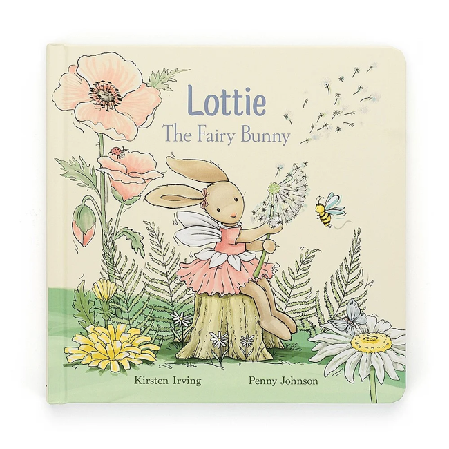 Jellycat Lottie Fairy Bunny Book - Soft Plush Stuffed Animal Toy for Kids & Baby Shower Gifts | Cute Storytime Companion & Nursery Decor