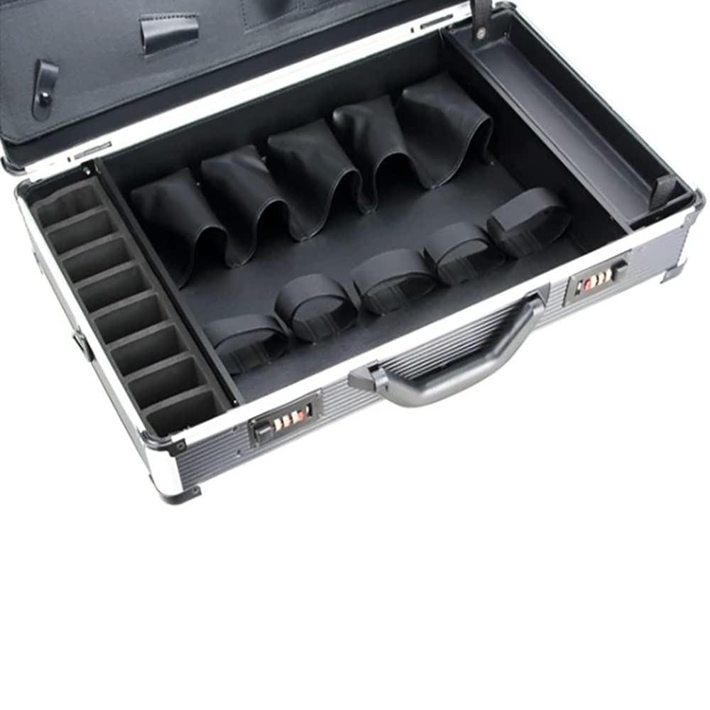 Professional Barber Carrying Case - Salon Hair Cutting Grooming Kit Organizer for Clippers, Scissors & Barber Tools | Portable Stylist Tool Box for Travel & Salon Storage (D)