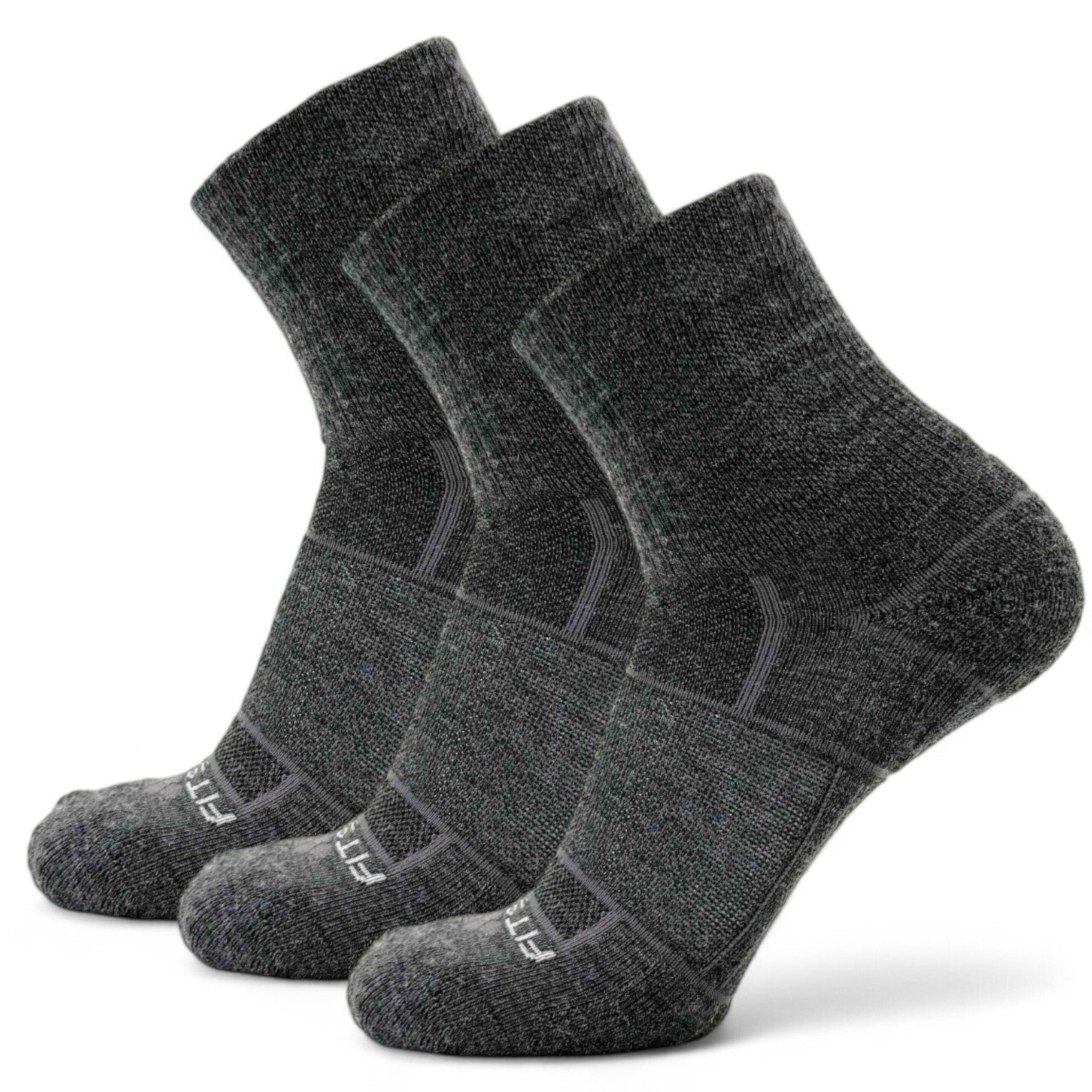 ISW Isolwool® Trail Cuff (3-Pair Pack) - Warm Wool Hiking Socks for Men & Women - Perfect for Outdoor Adventures, Camping & Winter Sports