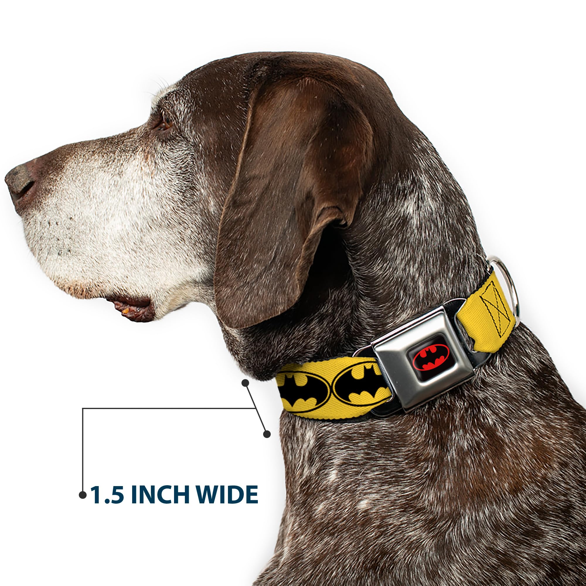 Bat Signal Dog Collar - 1.5