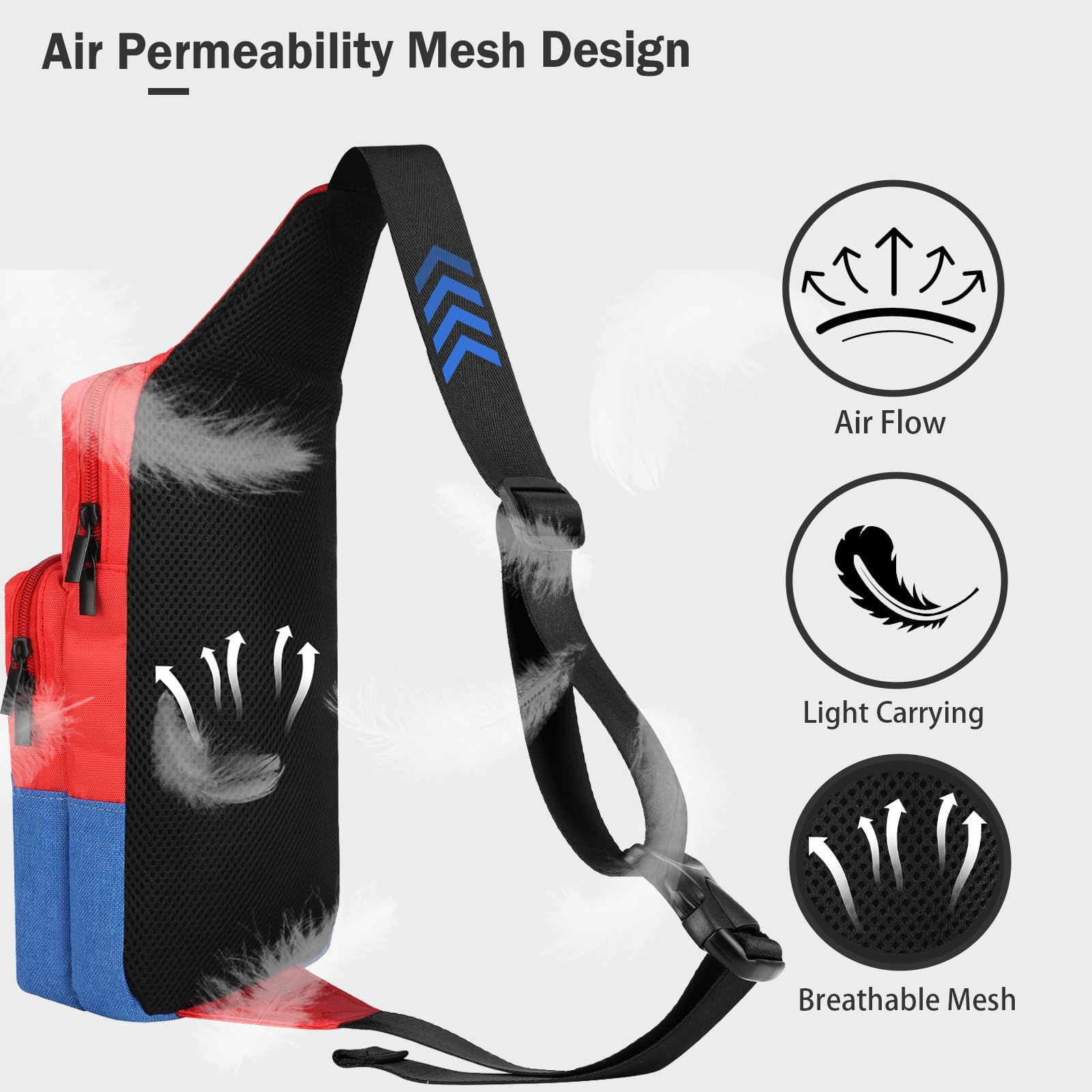 Waterproof Travel Sling Bag for Nintendo Switch/Lite/OLED & Steam Deck - Portable Crossbody Shoulder Chest Gaming Backpack for NS/SD Console, Dock & Joy-Cons Accessories | Perfect for Commuting, Travel & Outdoor Gaming