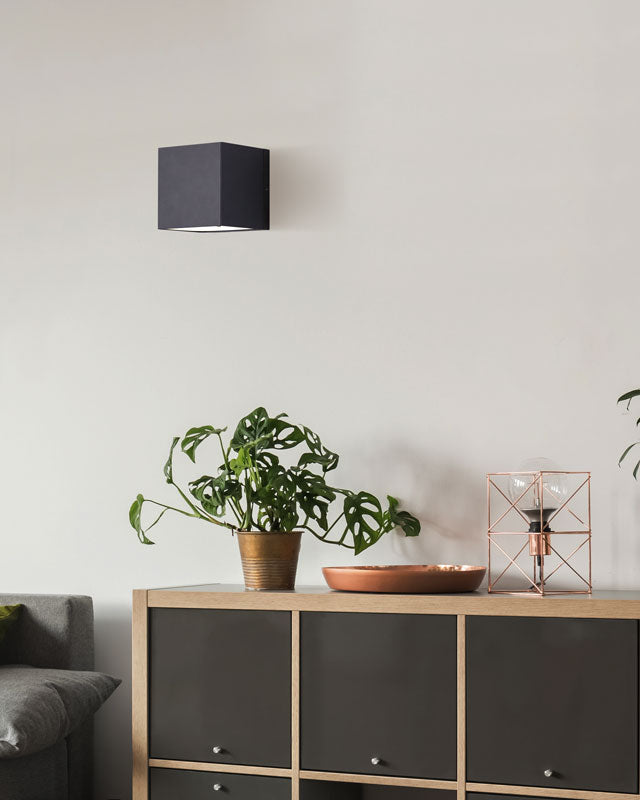 Canarm ALEXIA LED Wall Light Fixture - Modern Energy Efficient Indoor/Outdoor Wall Sconce for Bedroom, Hallway, Porch & Patio Lighting