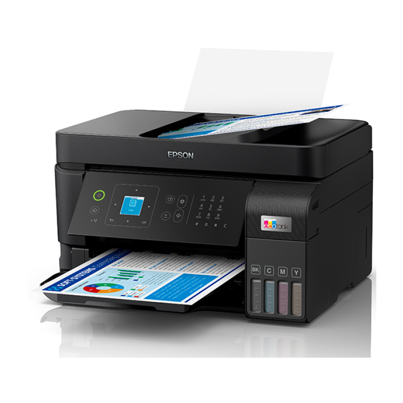Epson EcoTank L5590 Wireless All-in-One Ink Tank A4 Printer with ADF - Print, Scan, Copy, Fax for Home Office & Small Business Use