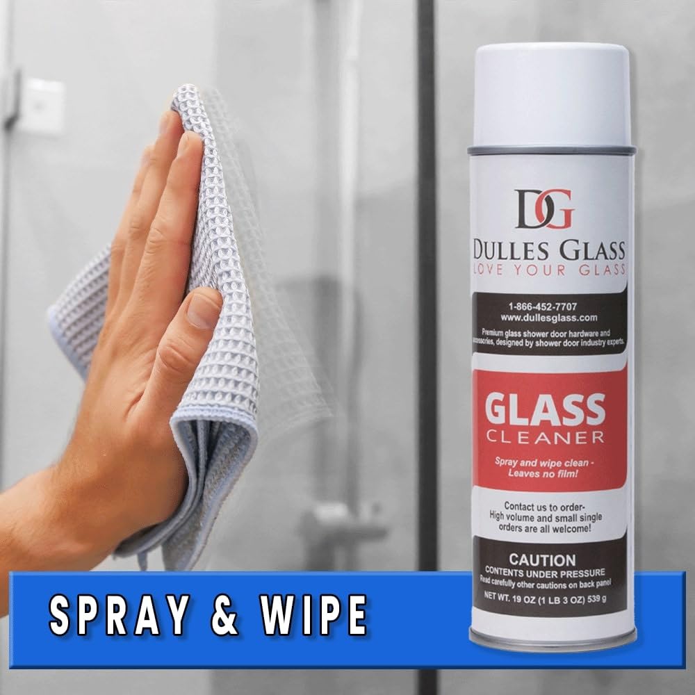 Professional Glass & Mirror Cleaner Spray - Streak-Free, Ammonia-Free Formula for Windows, Shower Doors & Mirrors - Perfect for Home, Office & Car Use