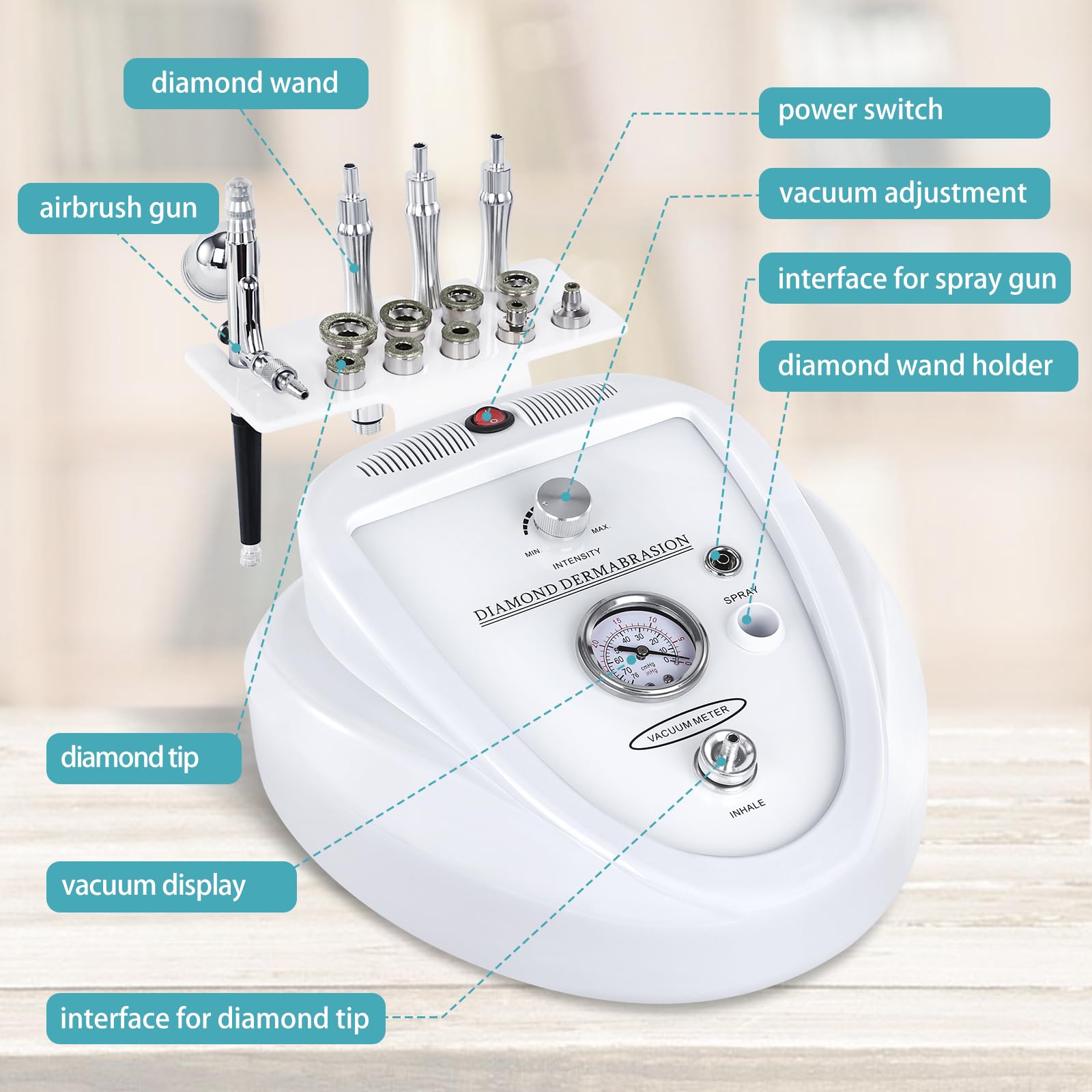 Yofuly Professional Skin Care Machine with Replacement Filters - Anti-Aging & Deep Cleansing for Home Spa & Salon Use